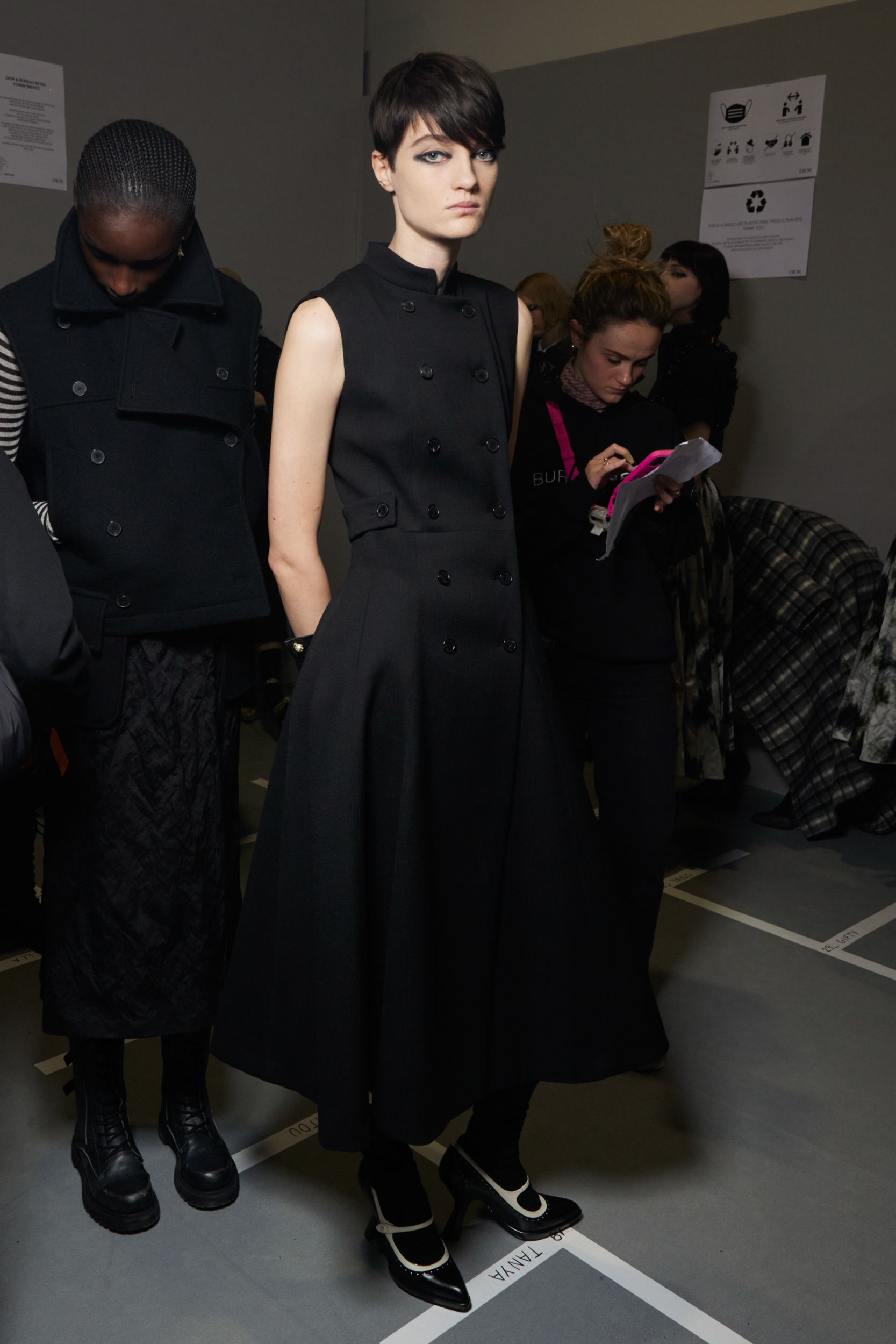 Christian Dior Fall 2023 Fashion Show Backstage