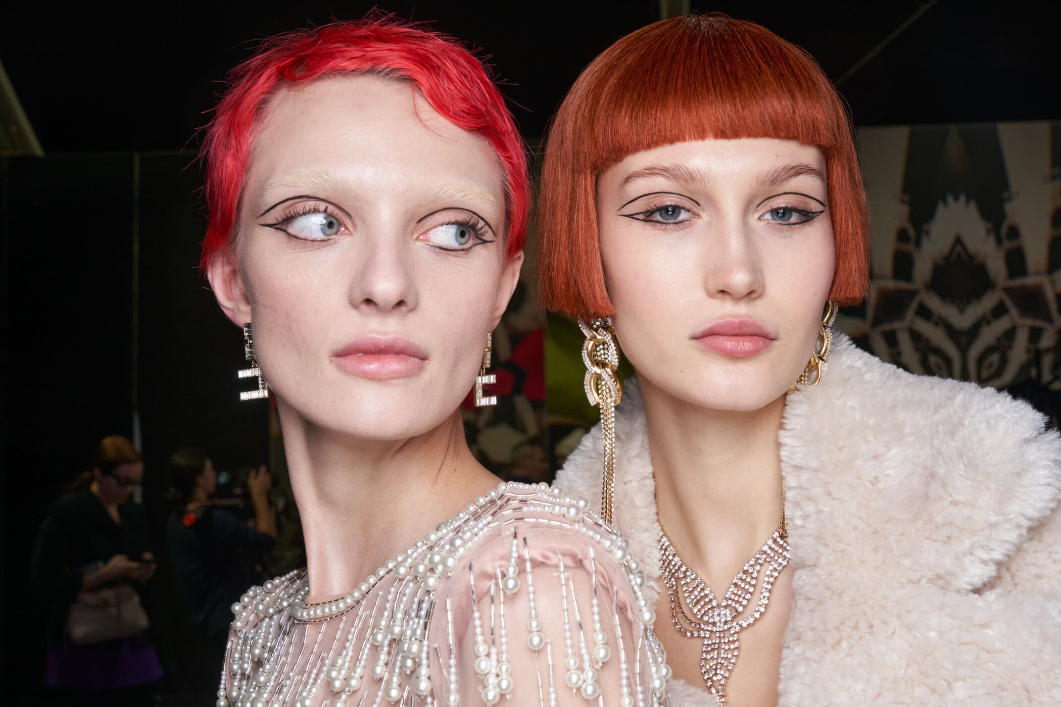 Elisabetta Franchi Fall 2023 Fashion Show Backstage