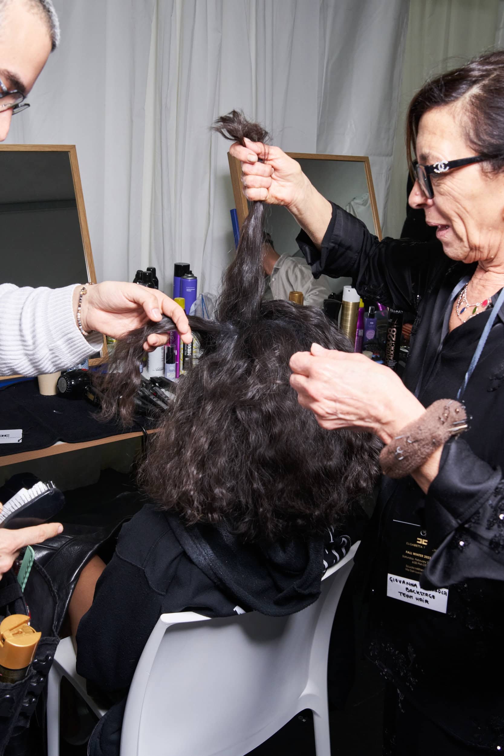 Elisabetta Franchi Fall 2023 Fashion Show Backstage