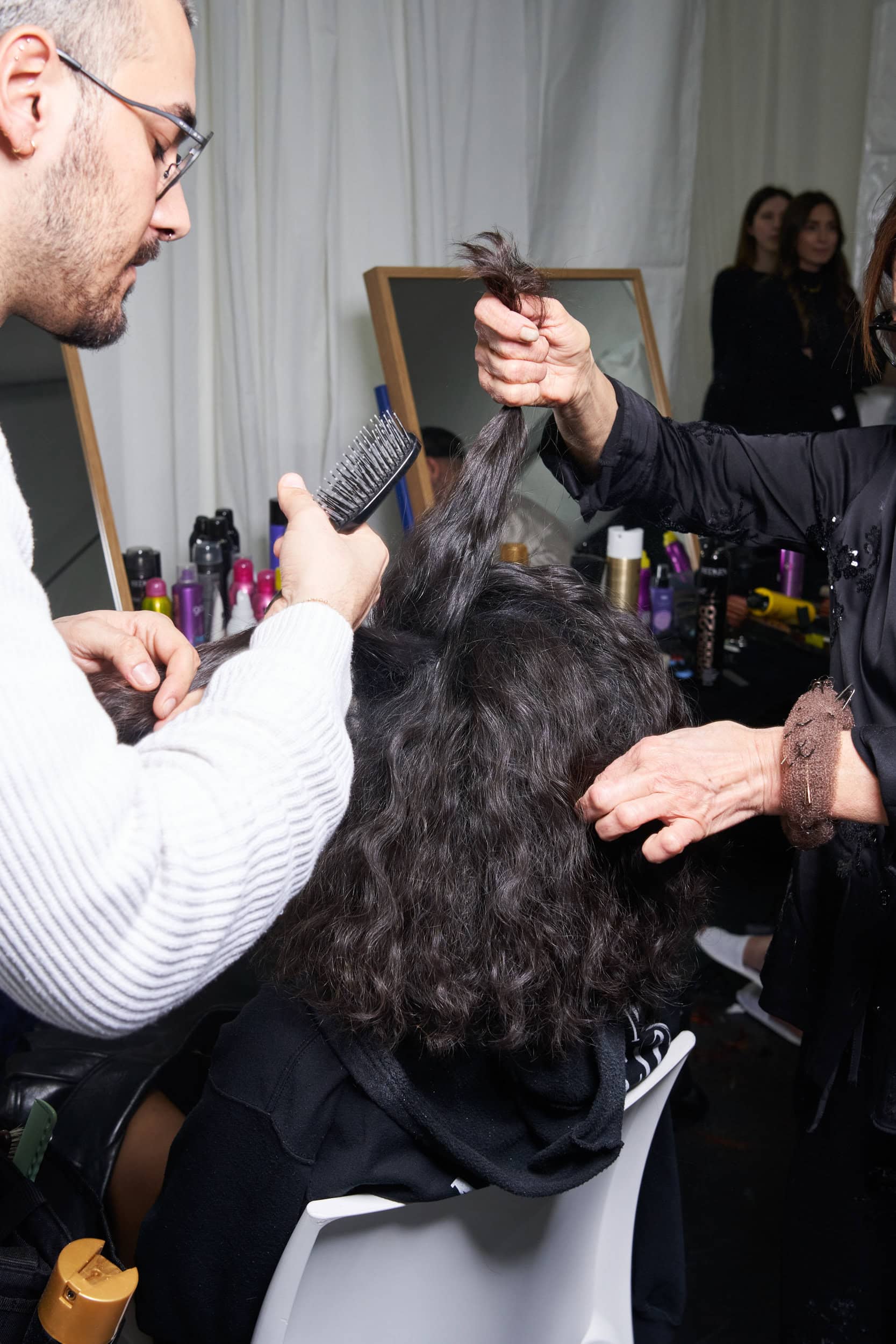 Elisabetta Franchi Fall 2023 Fashion Show Backstage