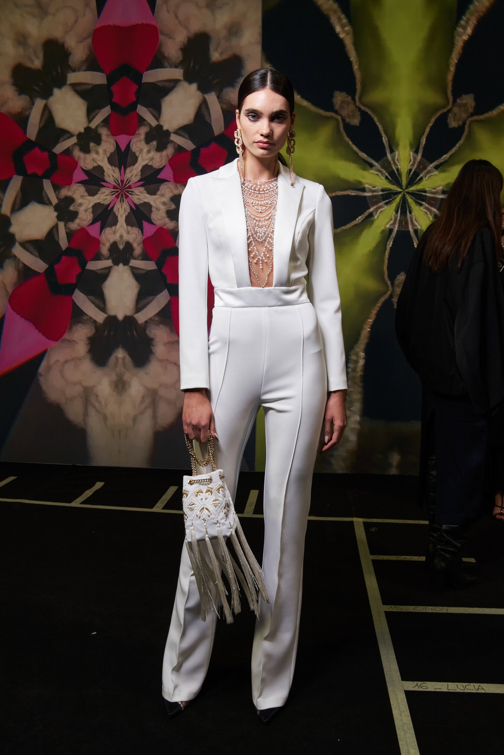 Elisabetta Franchi Fall 2023 Fashion Show Backstage