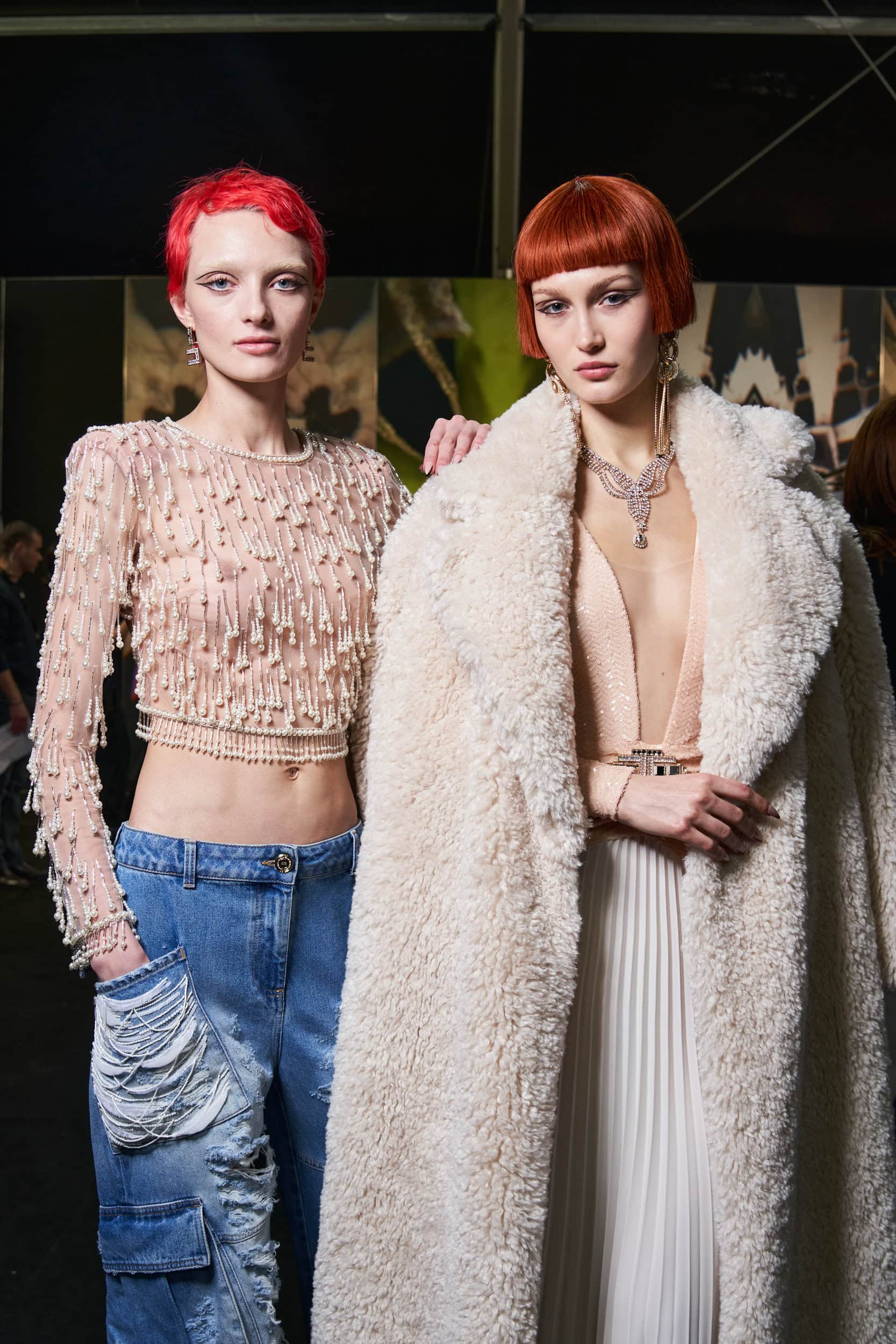 Elisabetta Franchi Fall 2023 Fashion Show Backstage