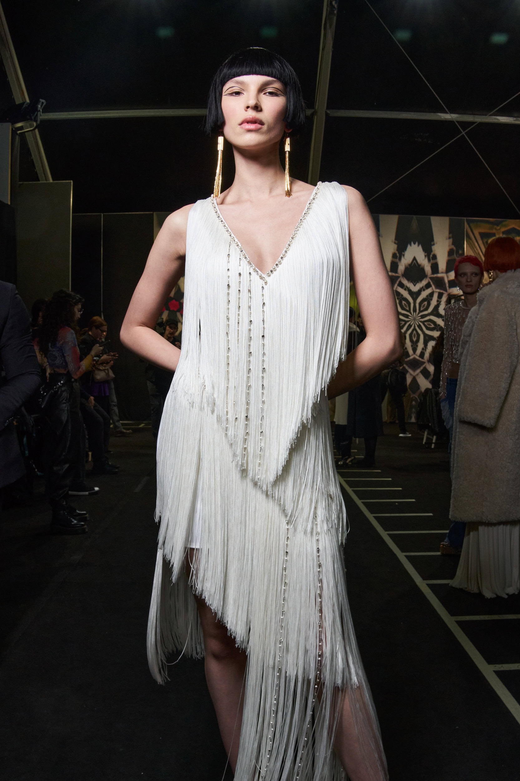 Elisabetta Franchi Fall 2023 Fashion Show Backstage