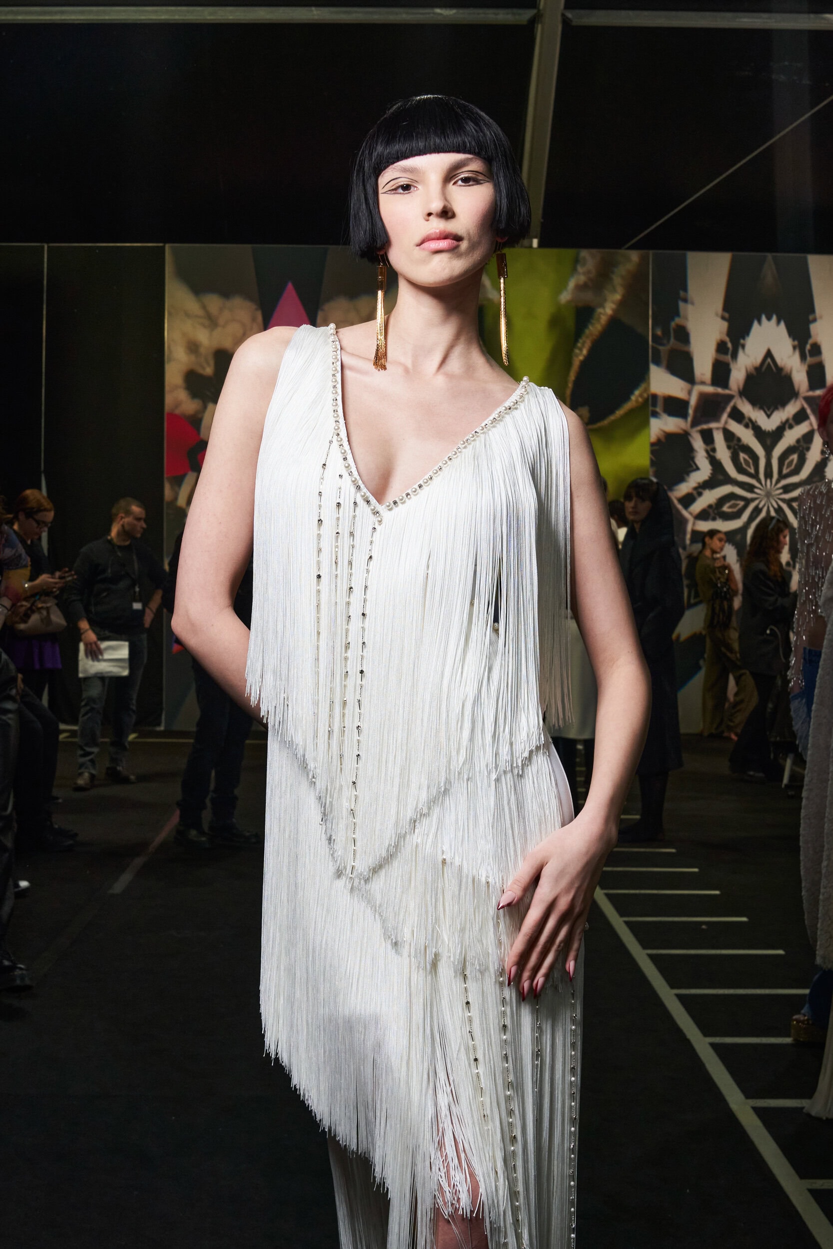 Elisabetta Franchi Fall 2023 Fashion Show Backstage
