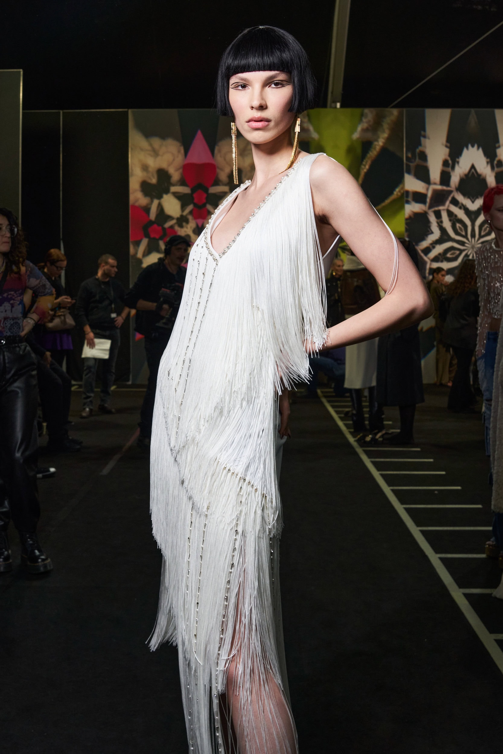 Elisabetta Franchi Fall 2023 Fashion Show Backstage