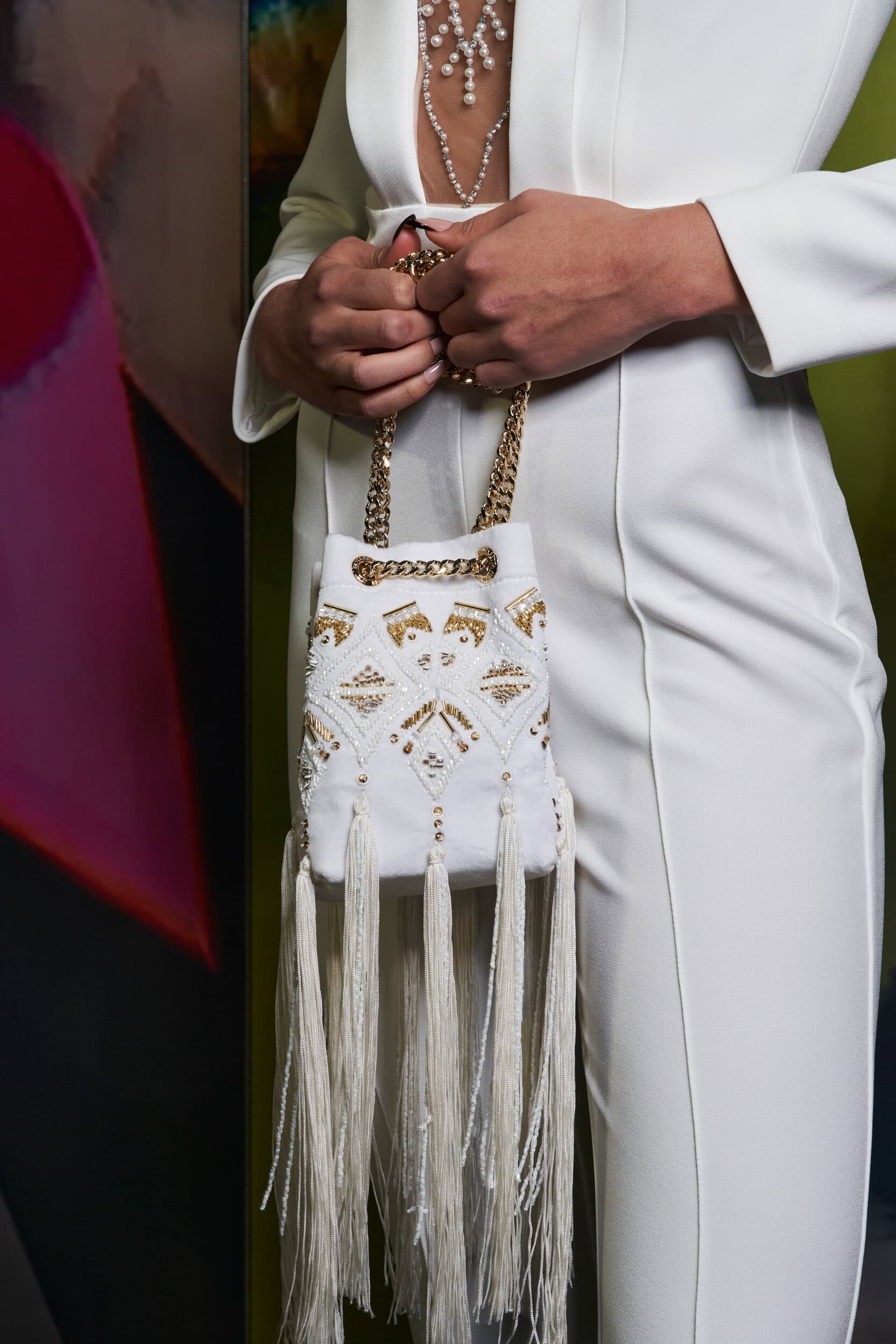 Elisabetta Franchi Fall 2023 Fashion Show Backstage
