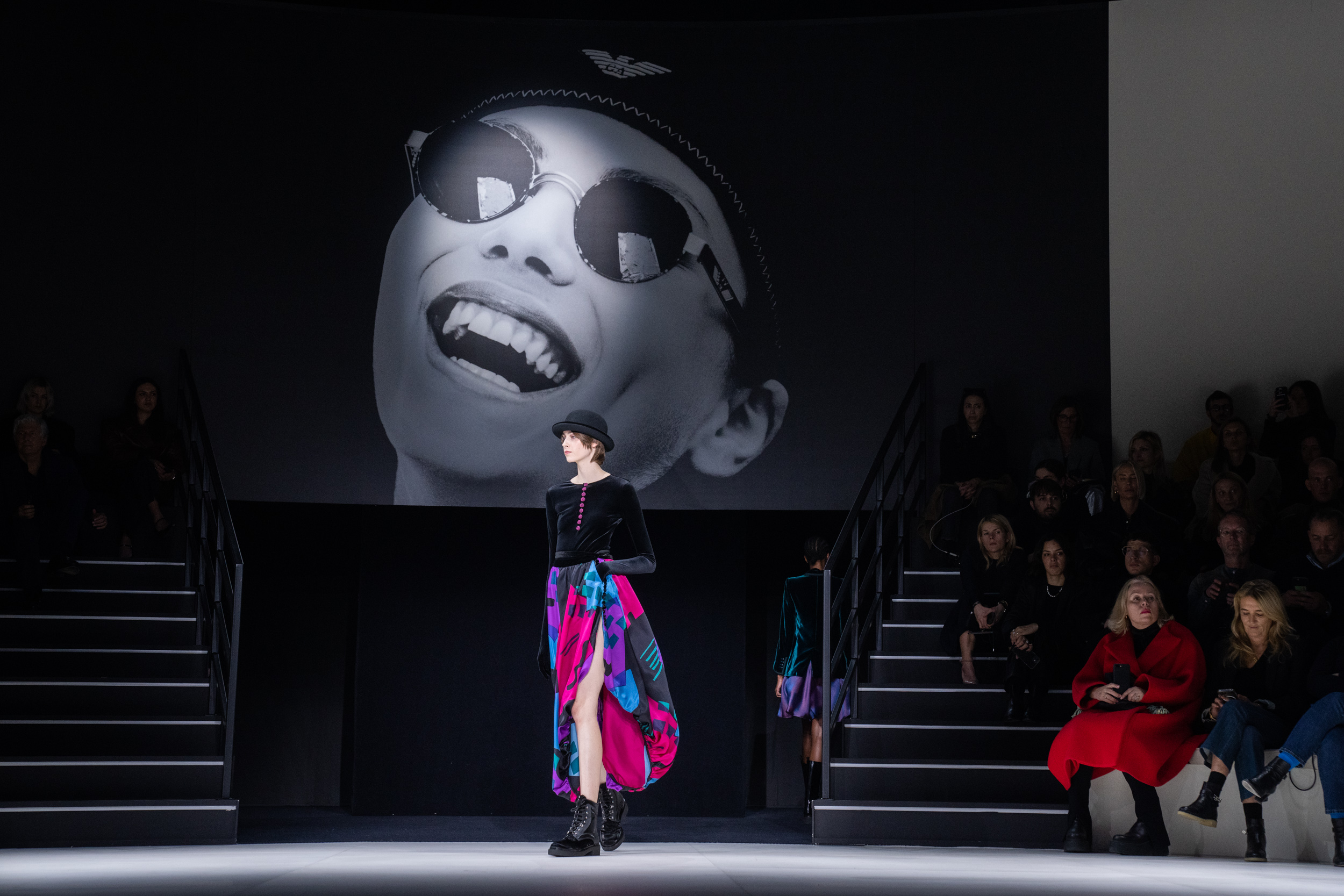 Emporio Armani Fall 2023 Fashion Show Atmosphere