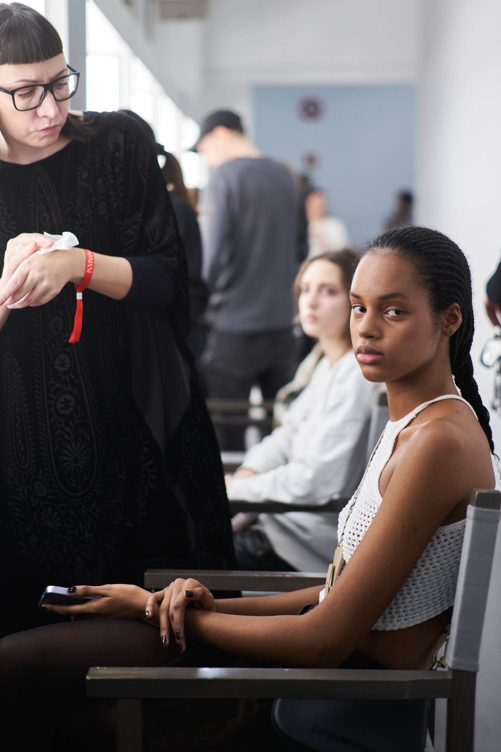 Emporio Armani Fall 2023 Fashion Show Backstage