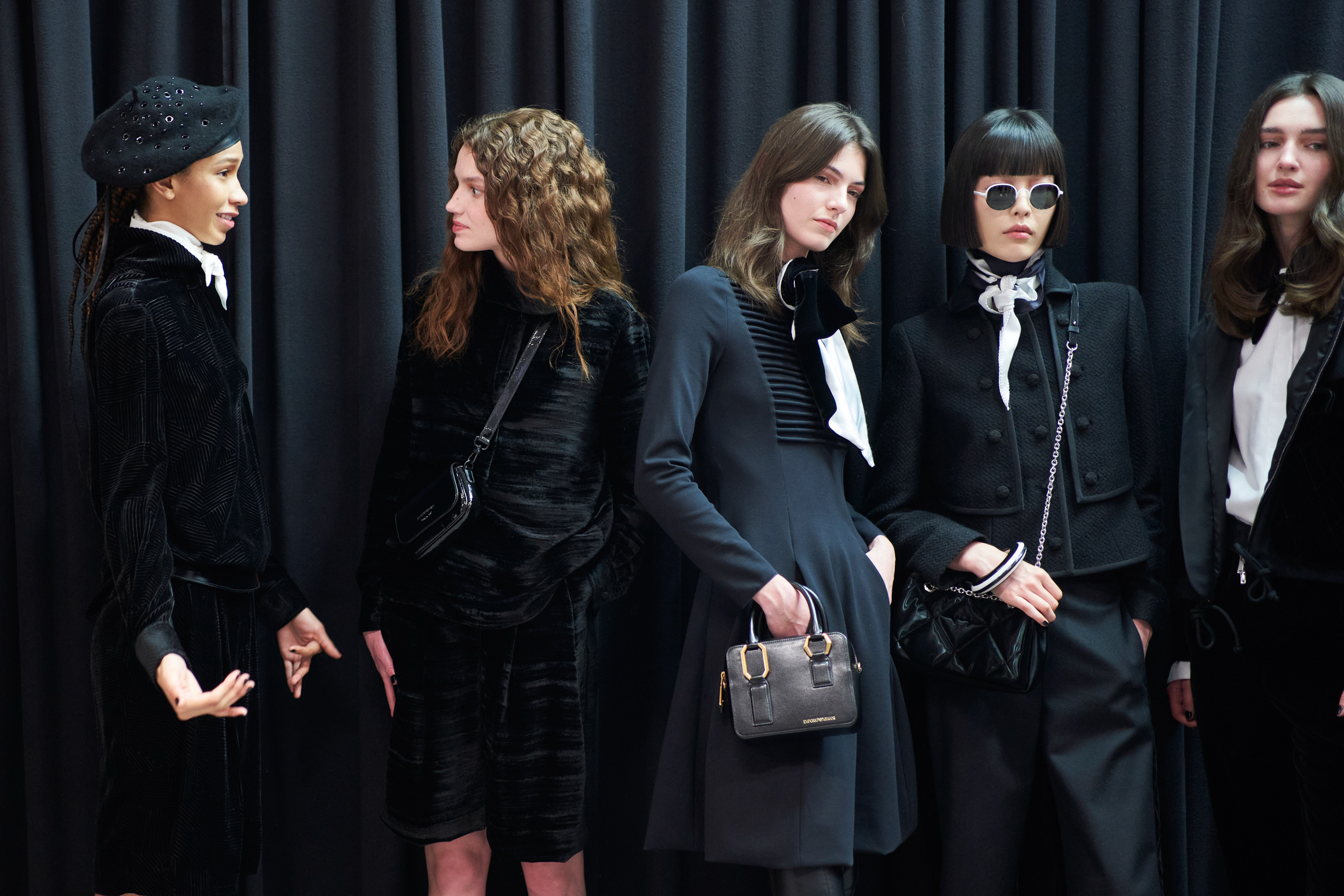 Emporio Armani Fall 2023 Fashion Show Backstage