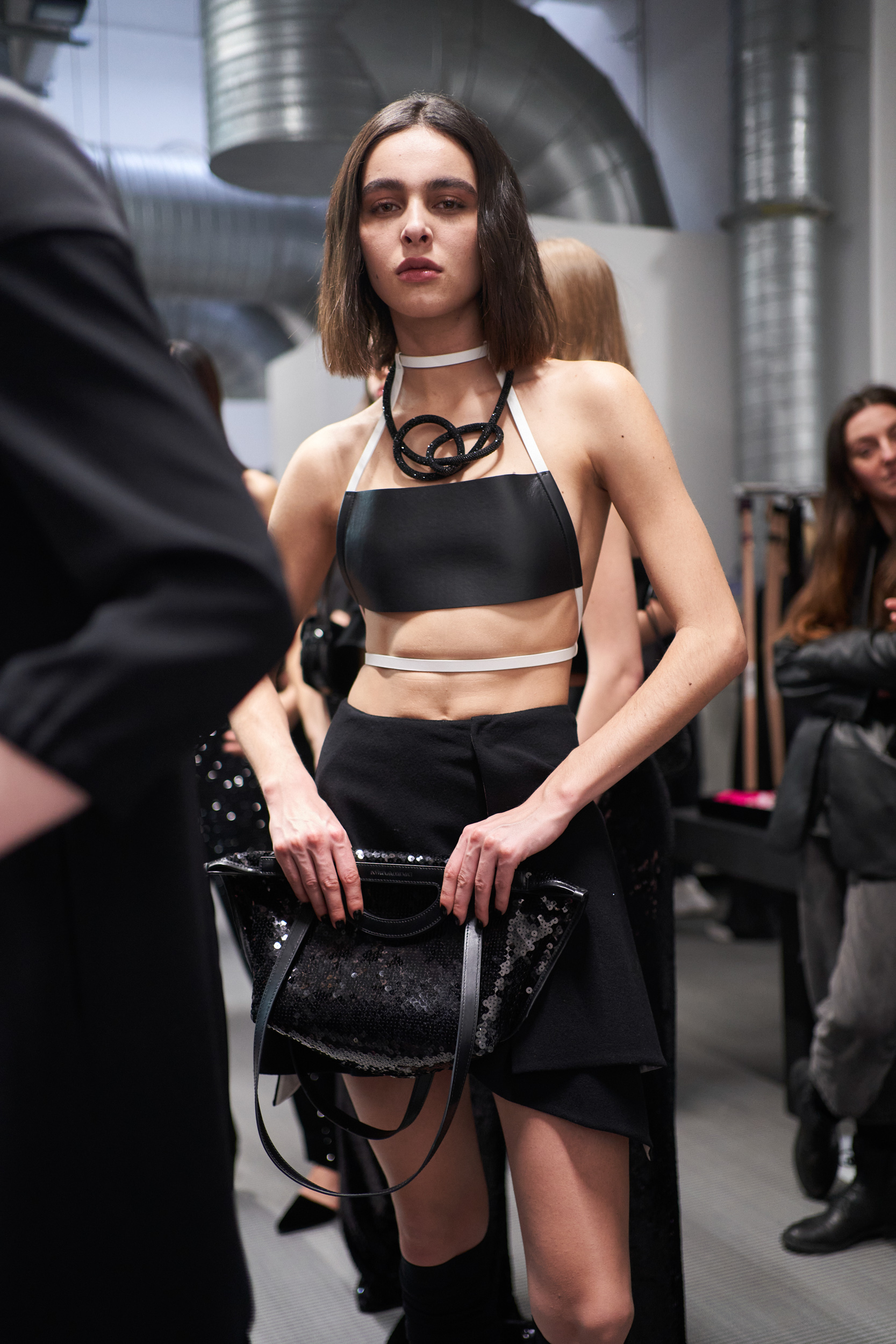 Emporio Armani Fall 2023 Fashion Show Backstage