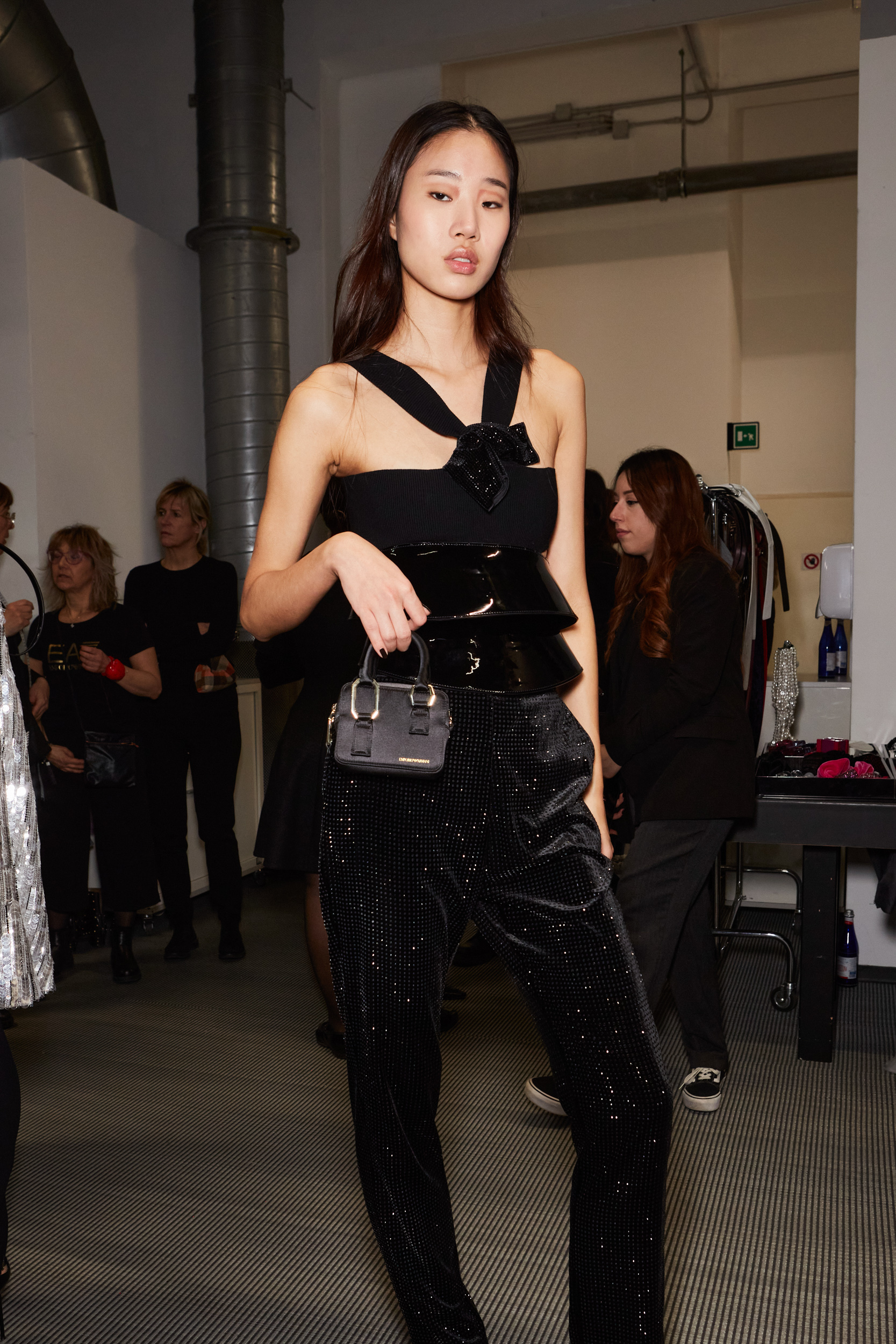 Emporio Armani Fall 2023 Fashion Show Backstage