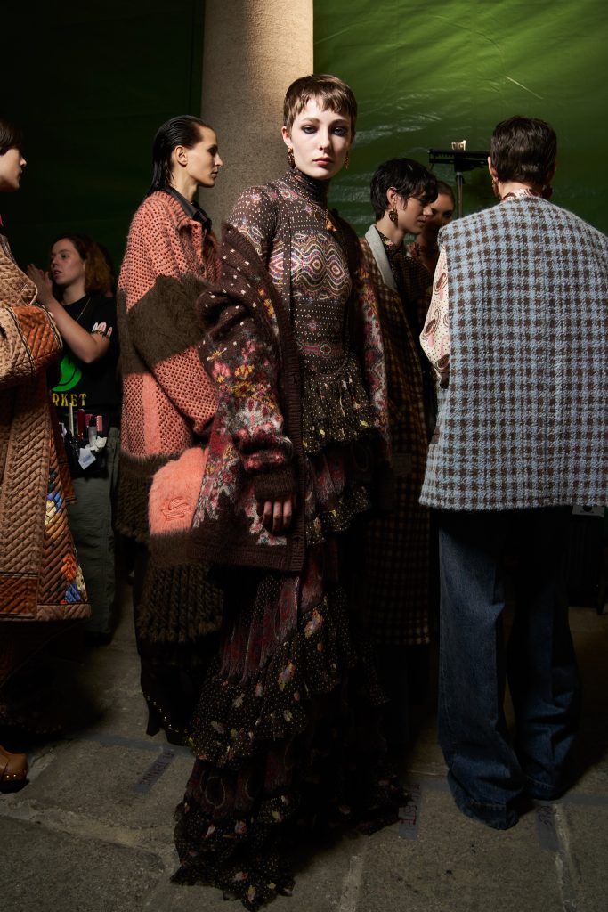 Etro Fall 2023 Fashion Show Backstage