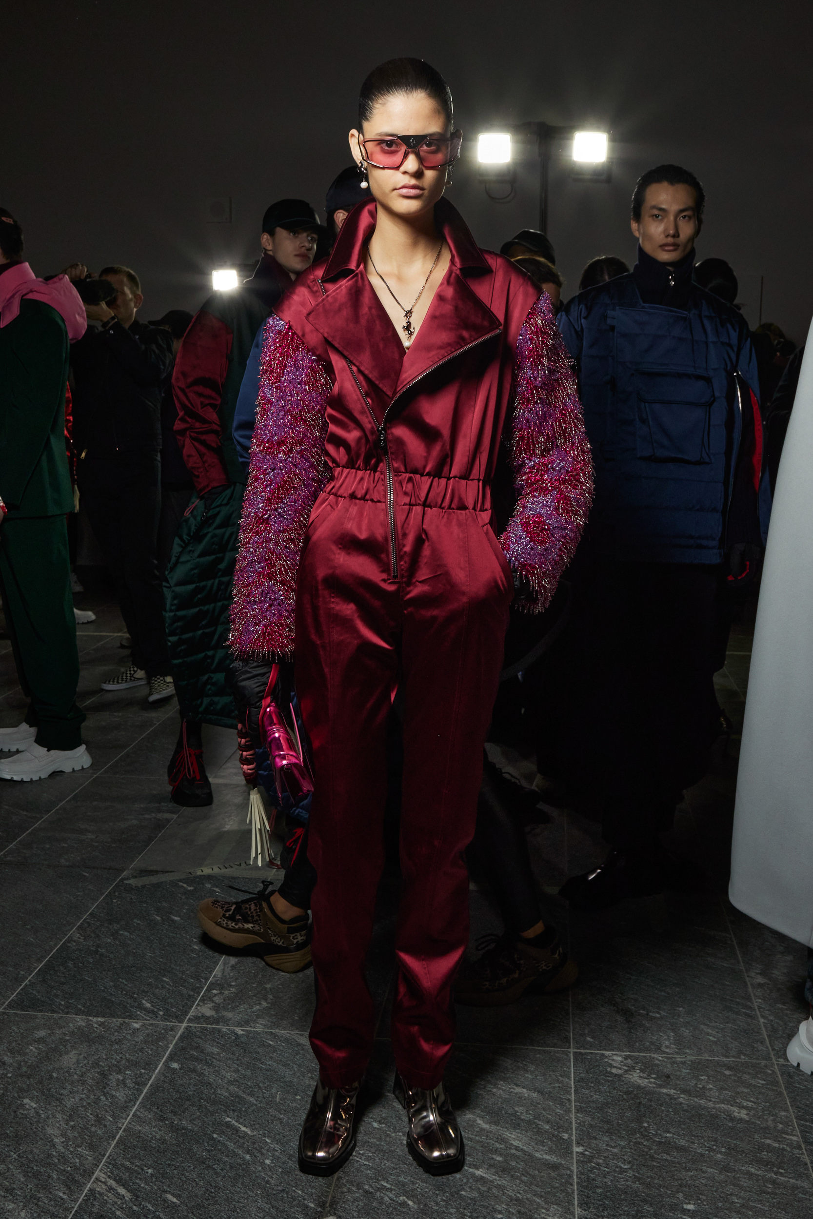 Ferrari Fall 2023 Fashion Show Backstage