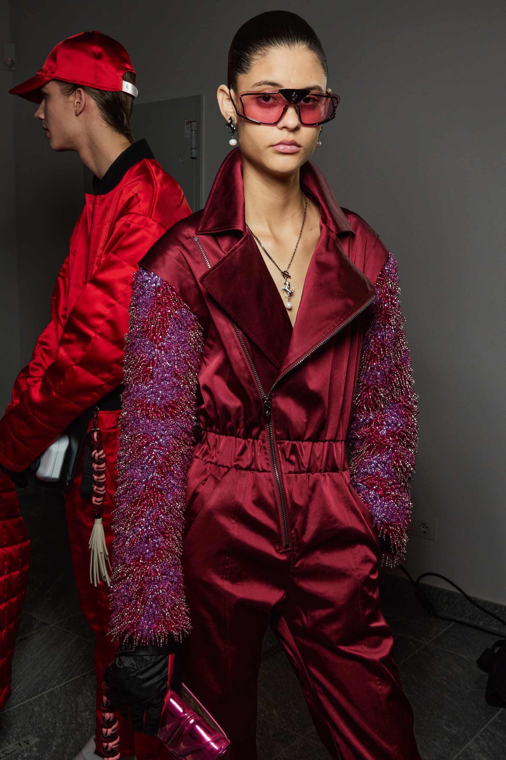 Ferrari Fall 2023 Fashion Show Backstage