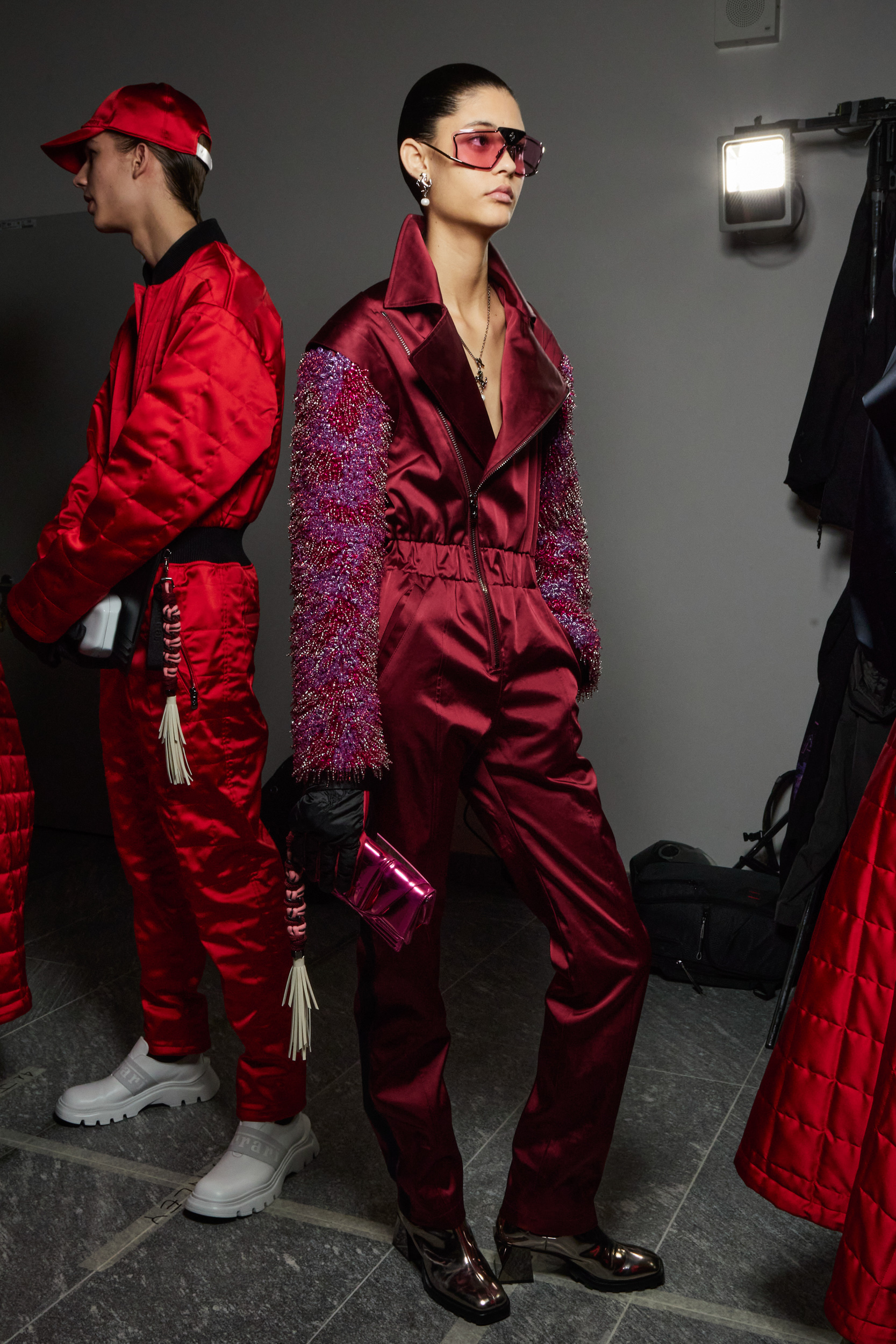 Ferrari Fall 2023 Fashion Show Backstage