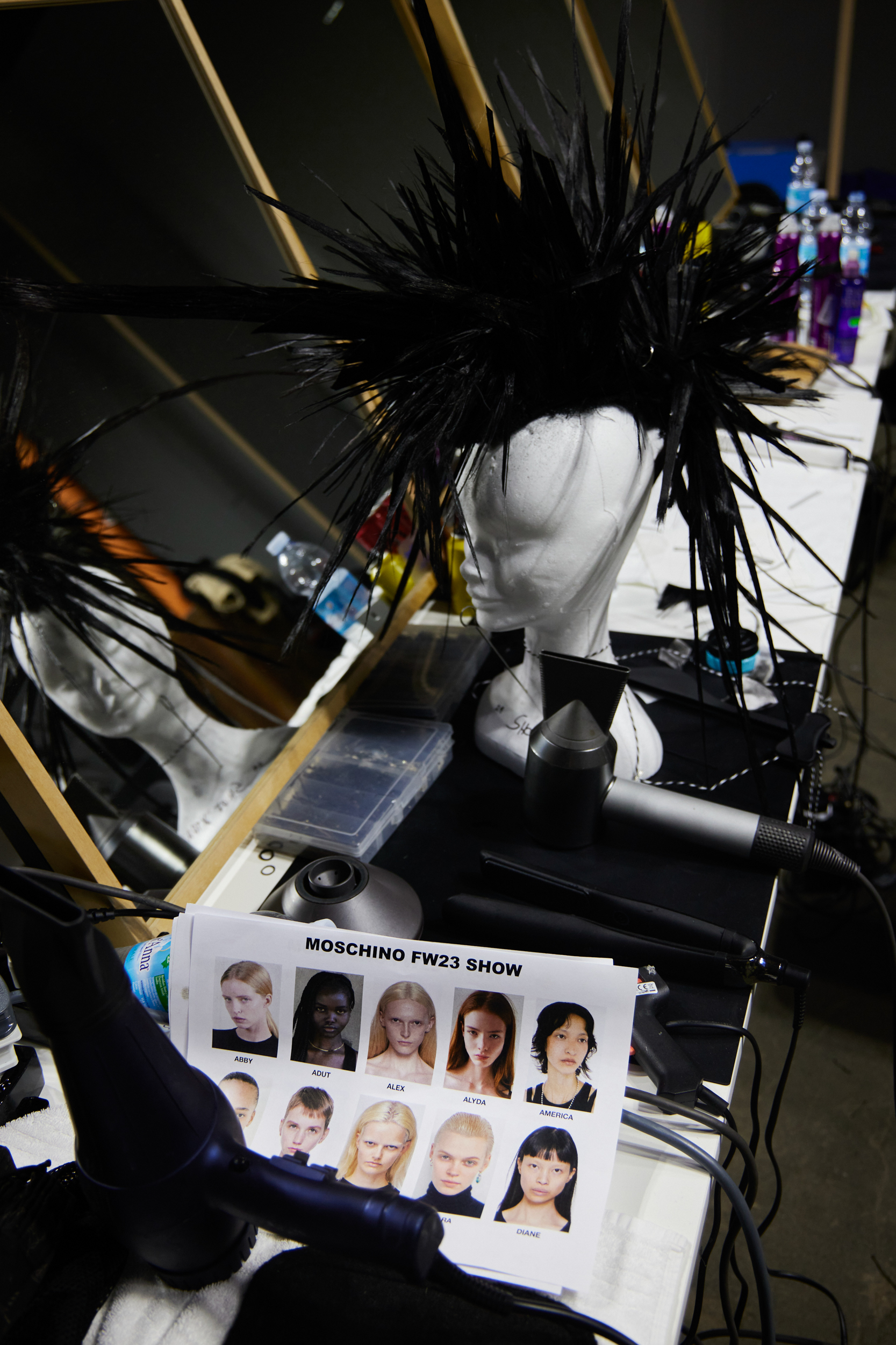 Moschino Fall 2023 Fashion Show Backstage