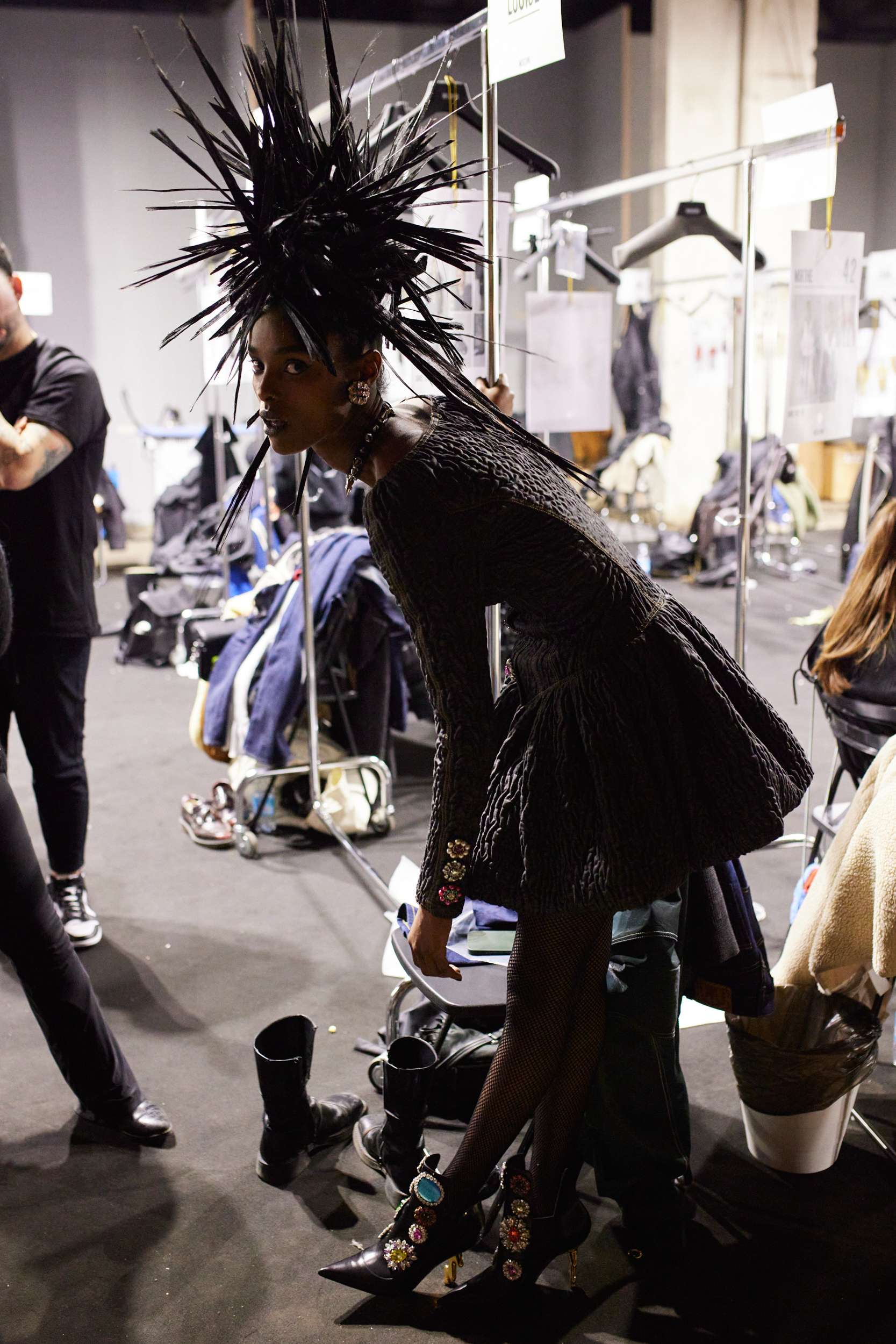 Moschino Fall 2023 Fashion Show Backstage