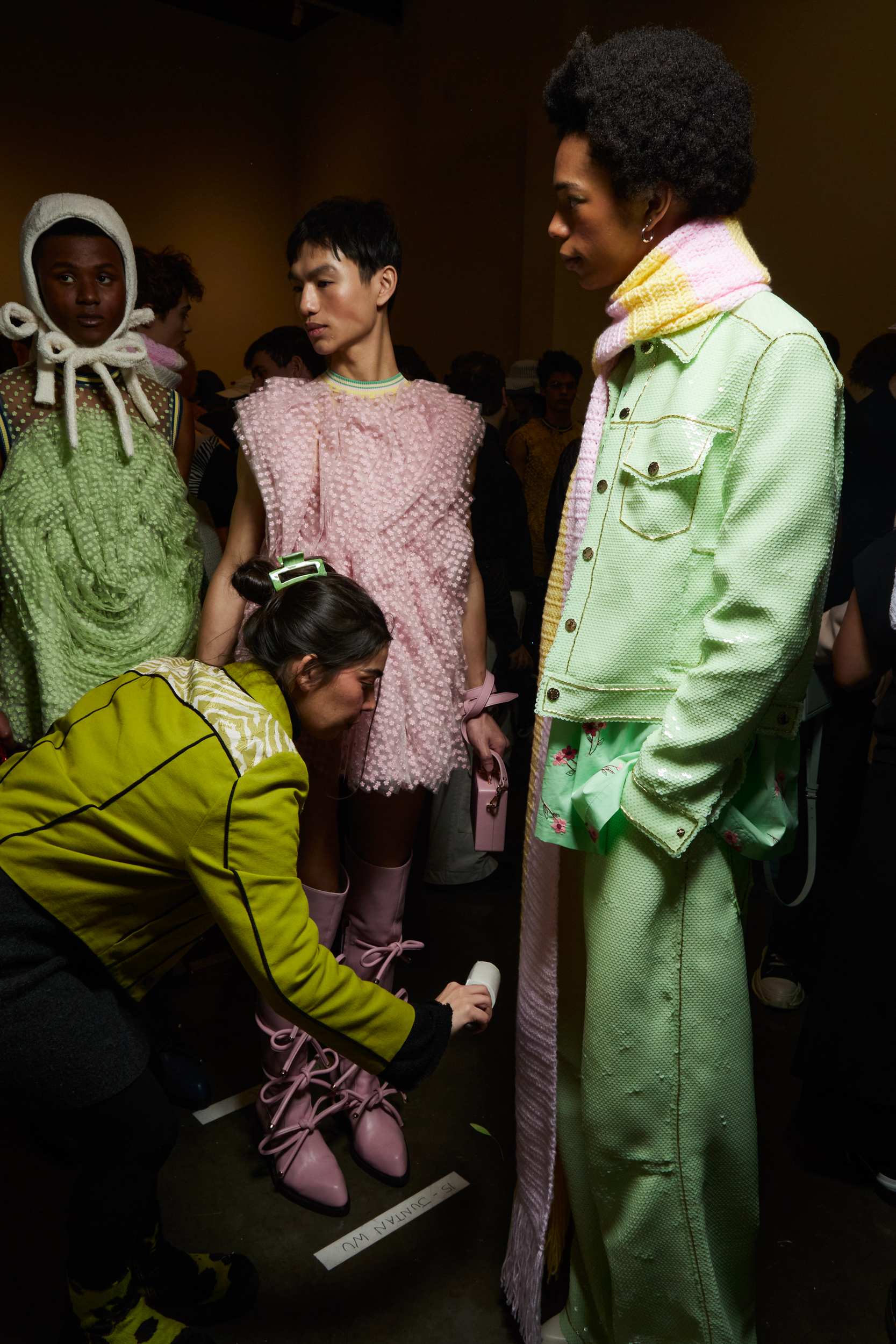 Palomo Spain Fall 2023 Fashion Show Backstage