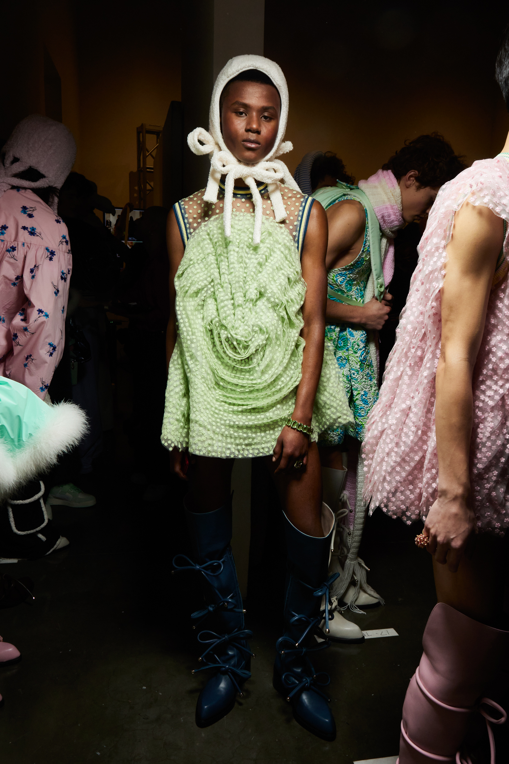 Palomo Spain Fall 2023 Fashion Show Backstage