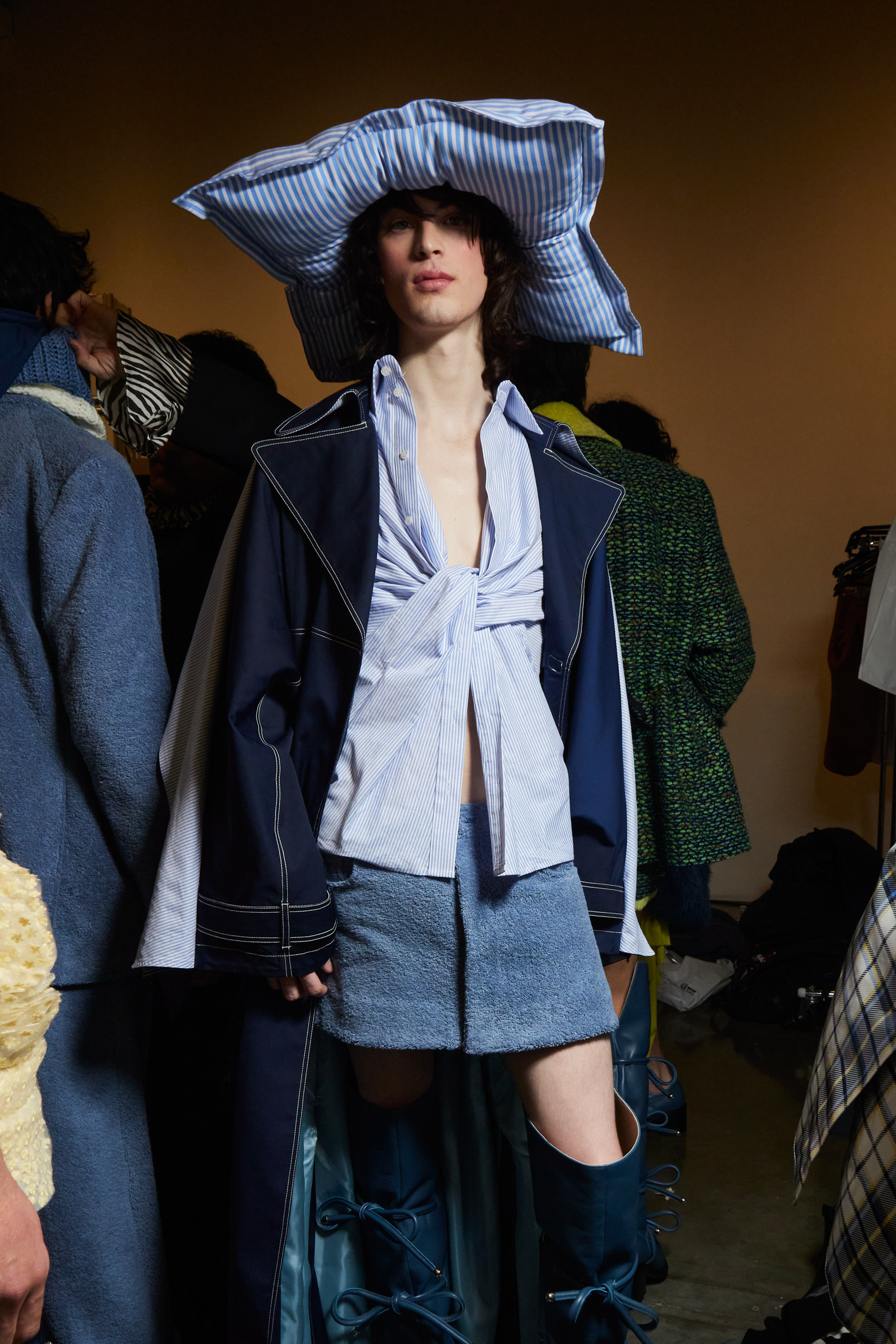 Palomo Spain Fall 2023 Fashion Show Backstage