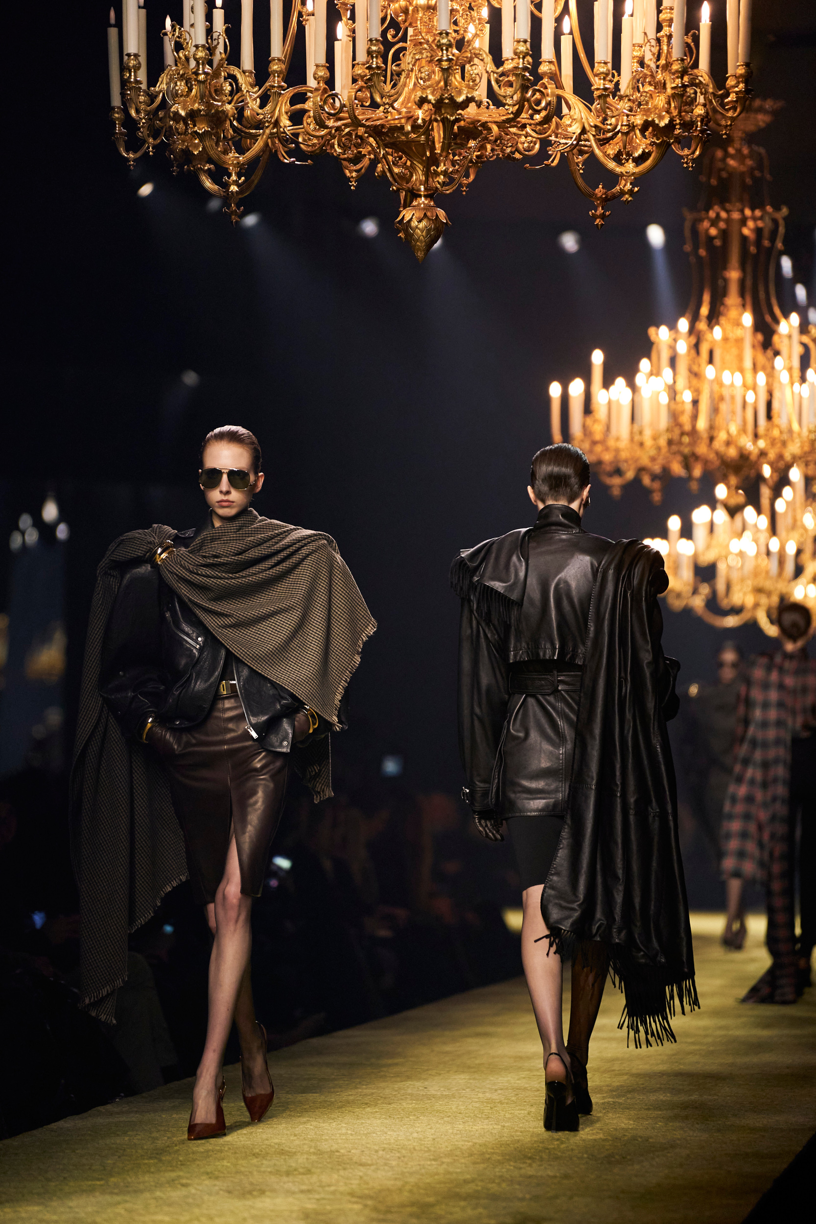 Saint Laurent Fall 2023 Fashion Show Atmosphere