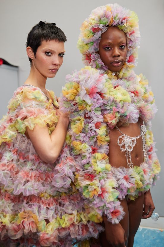 Susan Fang Fall 2023 Fashion Show Backstage