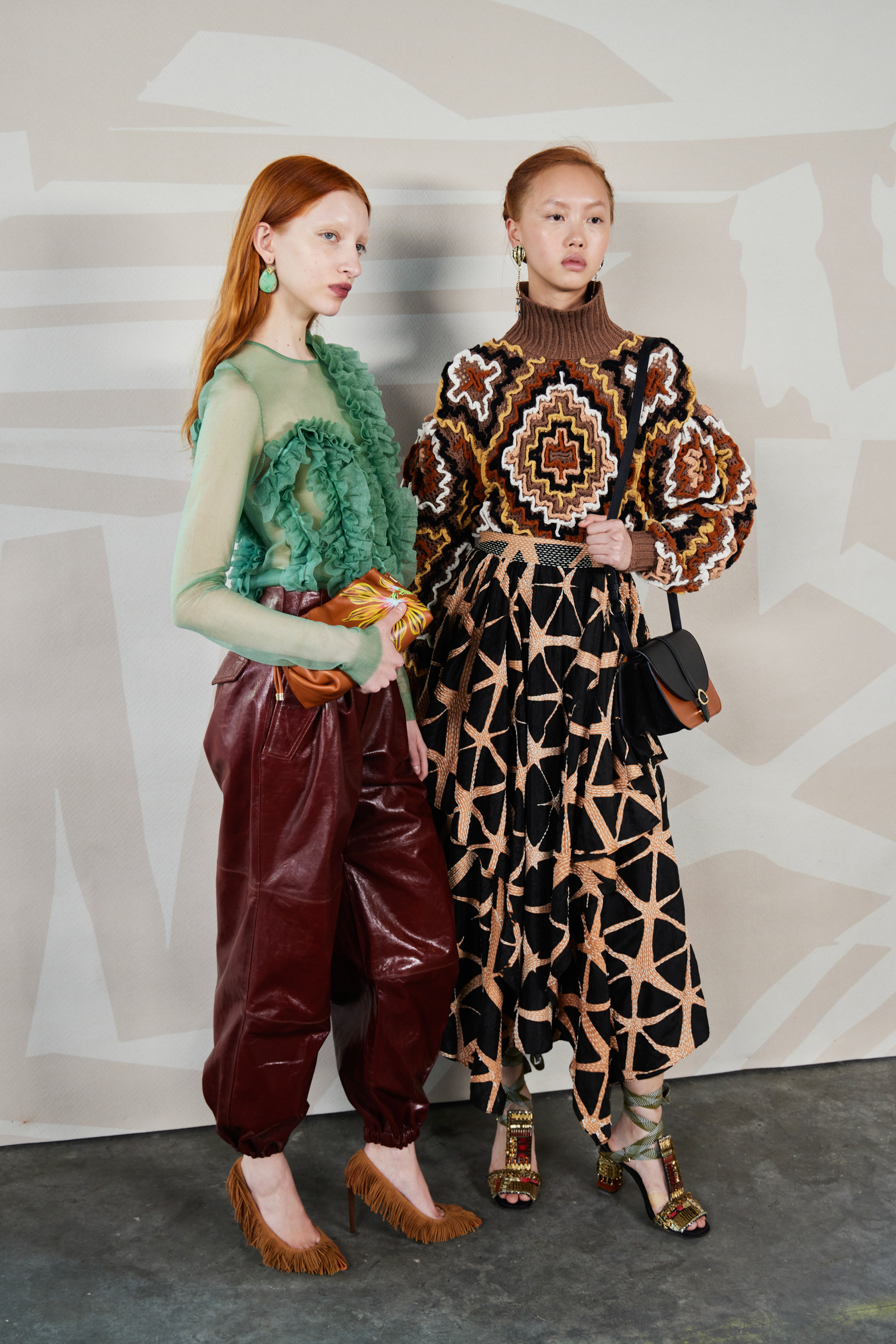 Ulla Johnson Fall 2023 Fashion Show Backstage