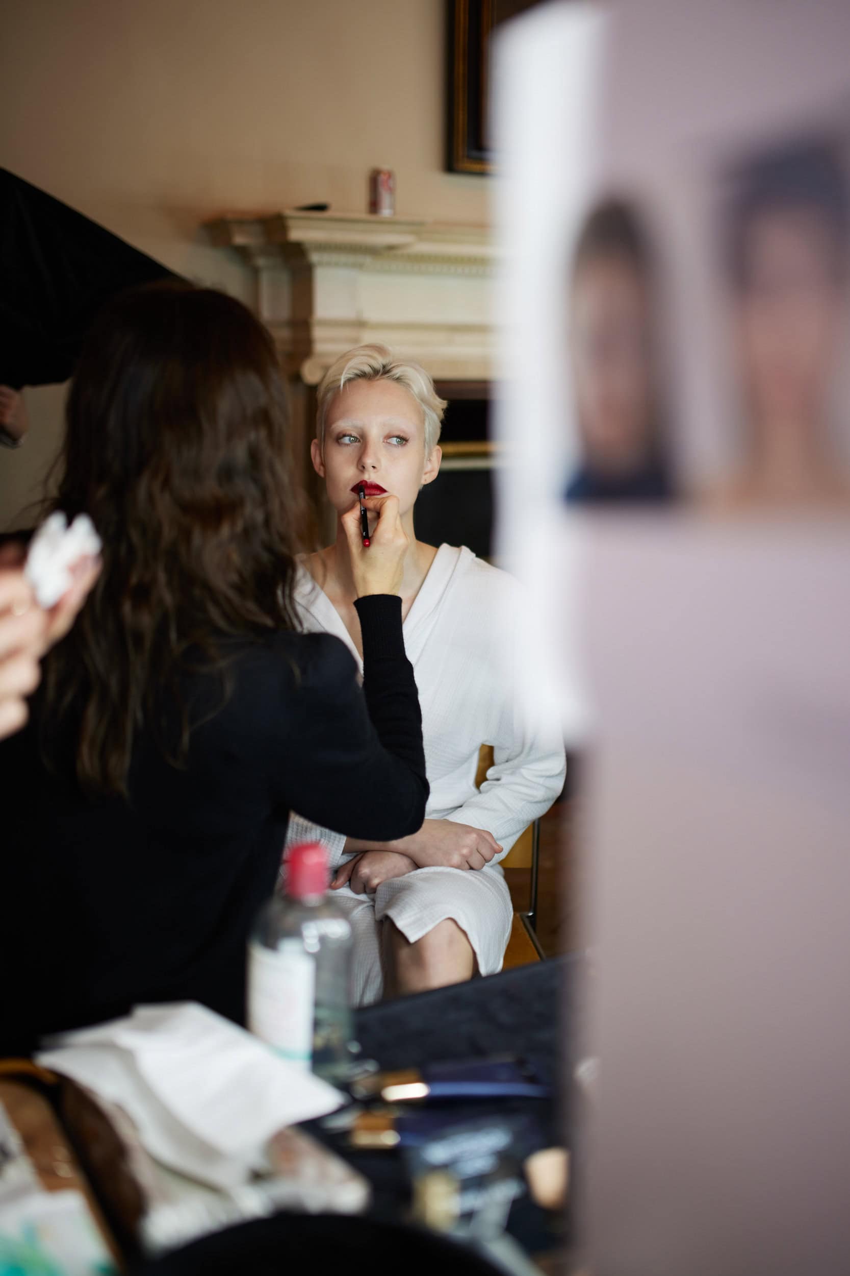 Emilia Wickstead Fall 2023 Fashion Show Backstage