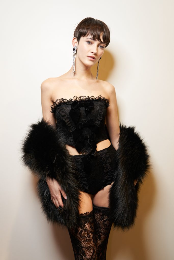 Alessandra Rich Fall 2023 Fashion Show Backstage