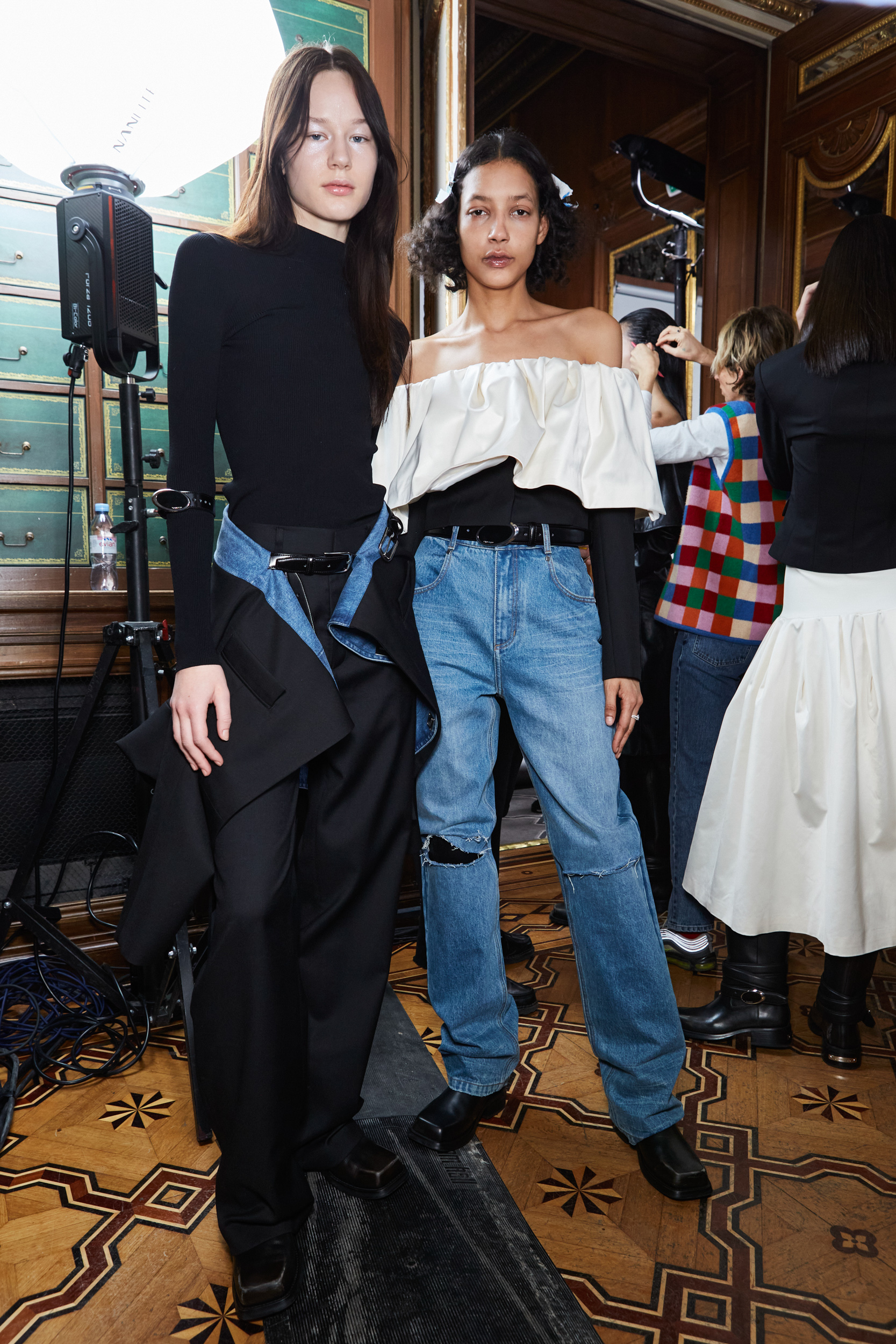 Calvin Luo Fall 2023 Fashion Show Backstage