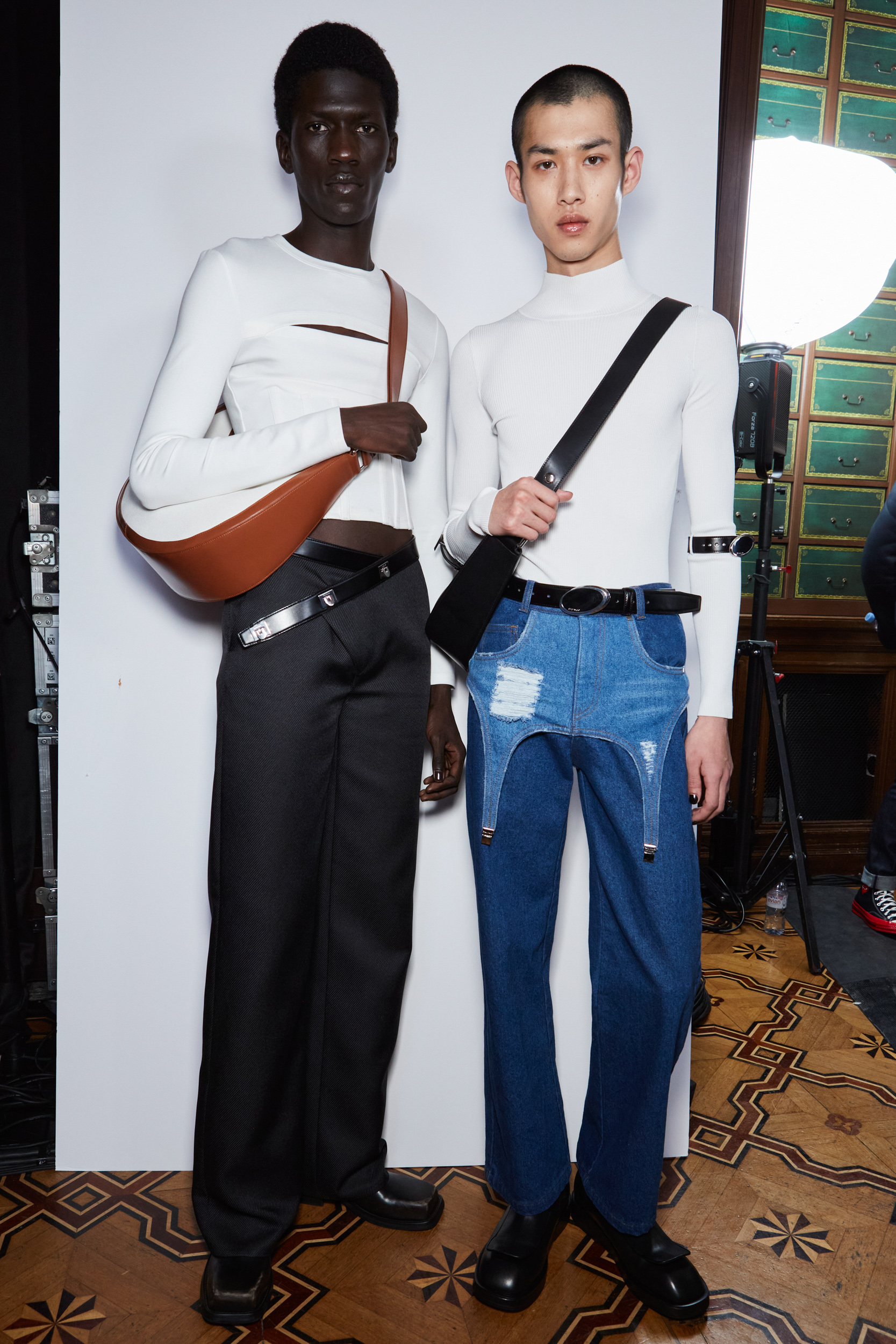 Calvin Luo Fall 2023 Fashion Show Backstage