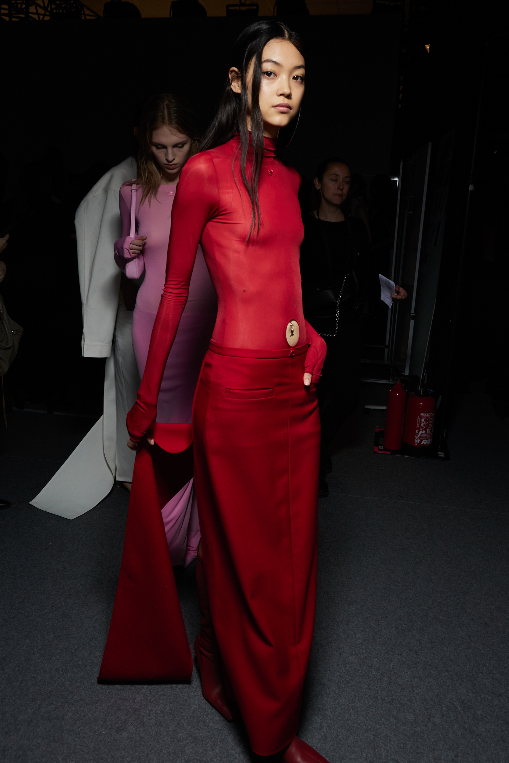 Courreges Fall 2023 Fashion Show Backstage