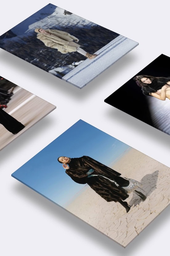 Fur Faux or Real header image with photos of Balenciaga, Schiaparelli, Mia Mia and Ann Demeulemeester