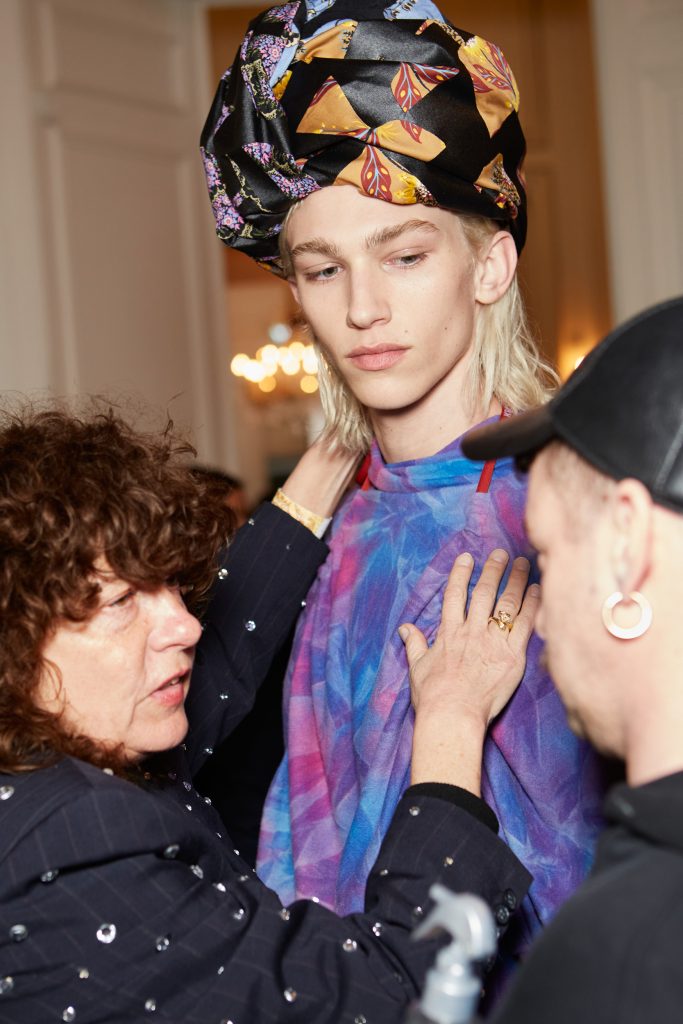 Andreas Kronthaler For Vivienne Westwood Fall 2023 Fashion Show Backstage