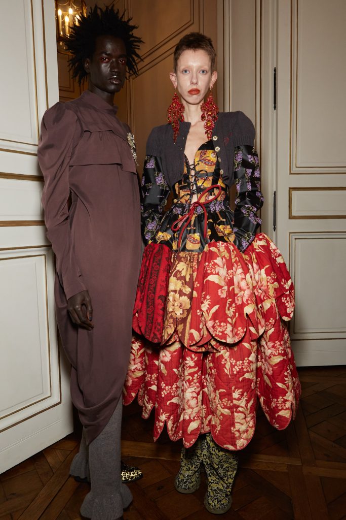 Andreas Kronthaler For Vivienne Westwood Fall 2023 Fashion Show Backstage