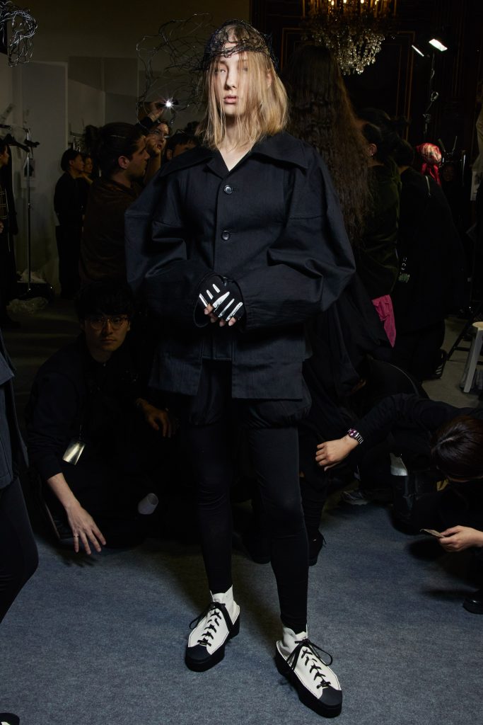 Yohji Yamamoto Fall 2023 Fashion Show Backstage