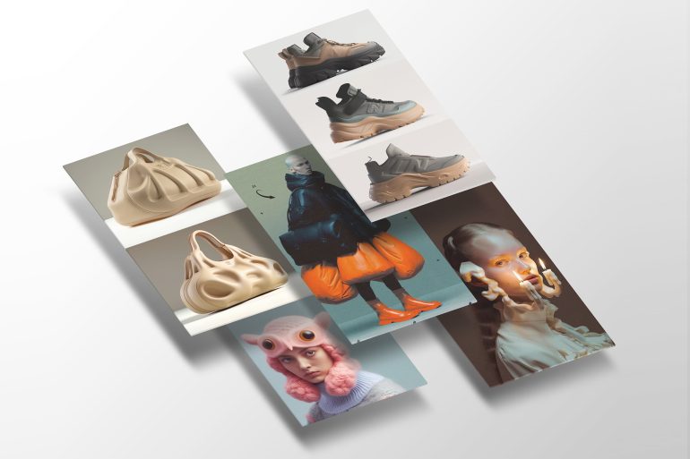 AI in fashion header image with photos from Adidas, New Balance & more