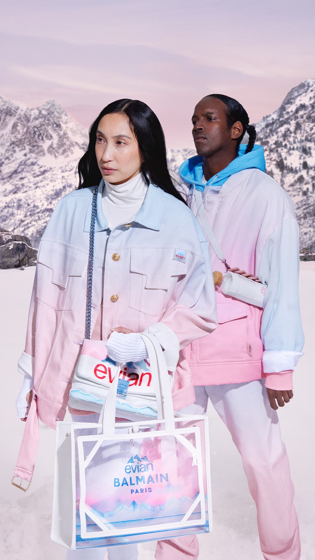Balmain x Evian Spring 2023 Ad Campaign Review | The Impression