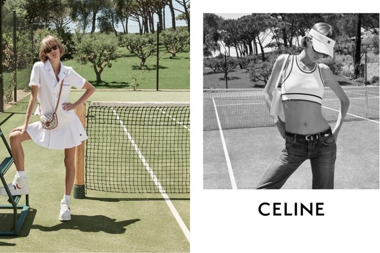 Celine Tennis Spring 2023 ad campaign