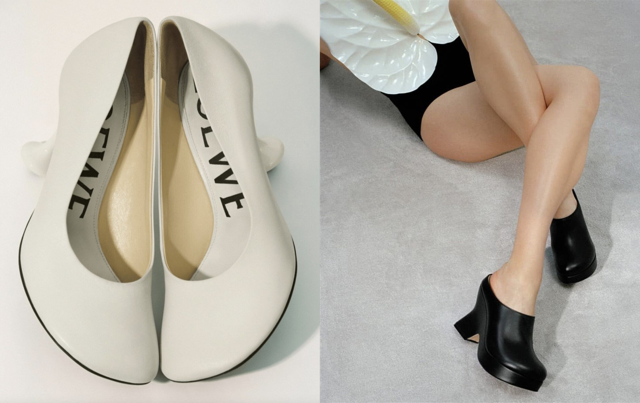 Loewe spring footwear ad campaign