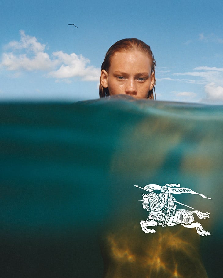 Burberry Swimwear Summer 2023 ad campaign photo