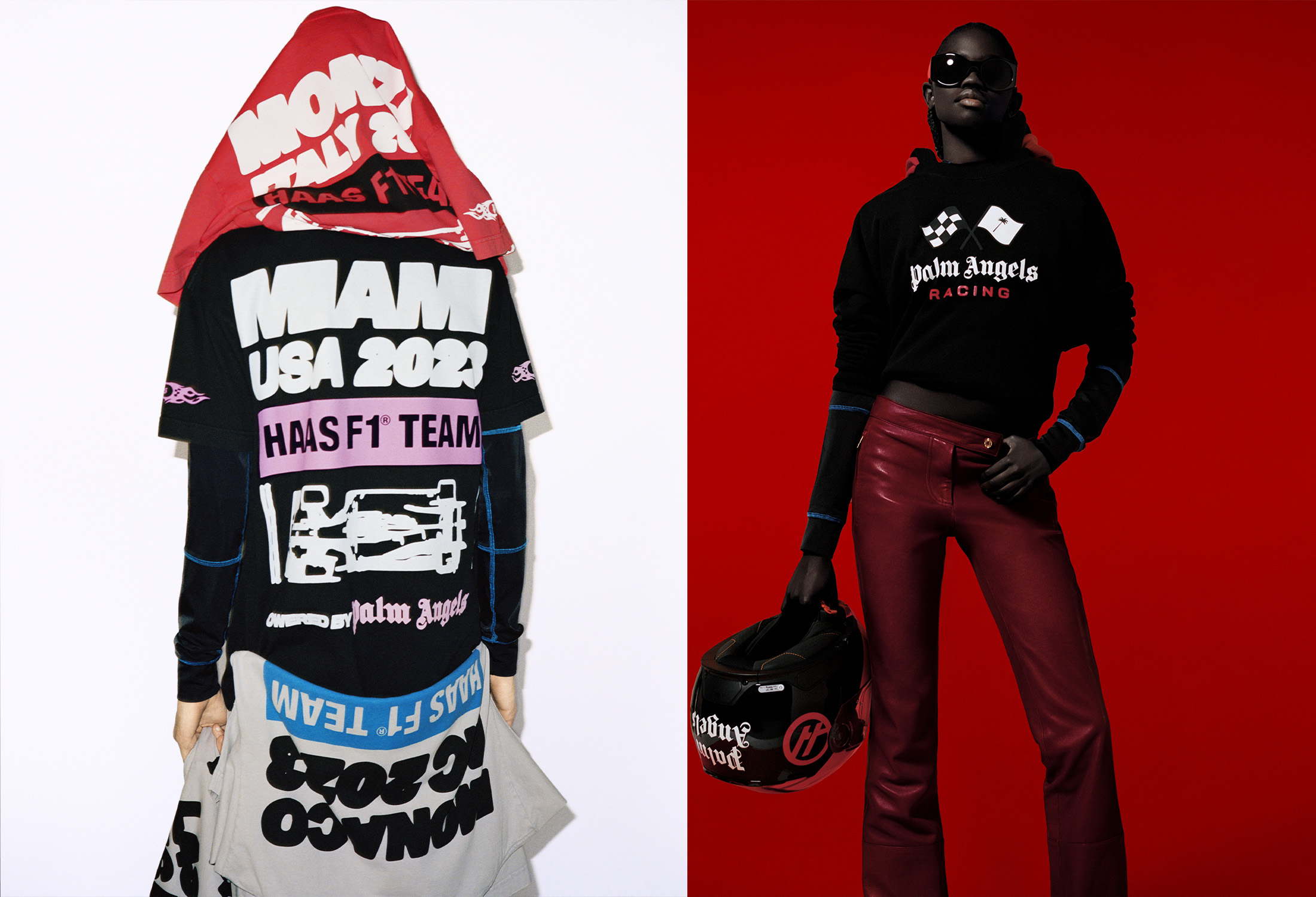 Palm Angels Launches Team Collection With Moneygram Haas F1