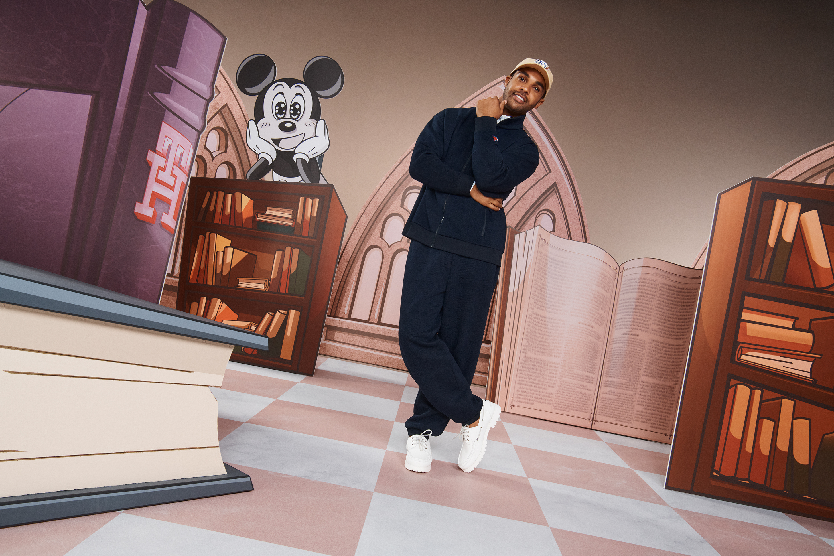 Lucien Laviscount in New Disney x Tommy Campaign