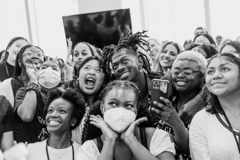 Lil Nas X made a surprise appearance at the Coach Foundation’s annual “Dream Day”