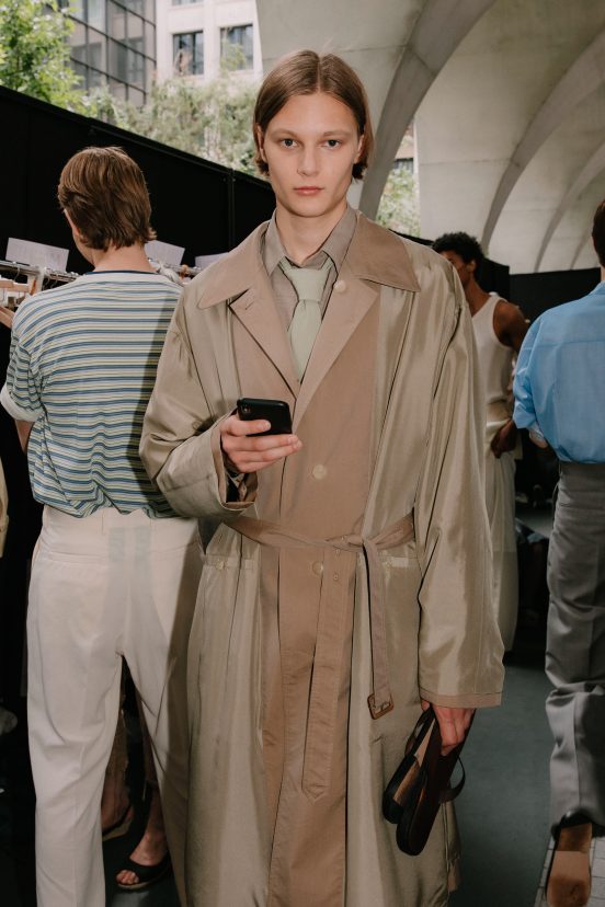 Auralee Spring 2024 Men’s Fashion Show Backstage