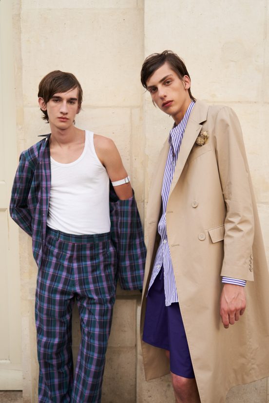 Officine Generale Spring 2024 Men’s Fashion Show Backstage