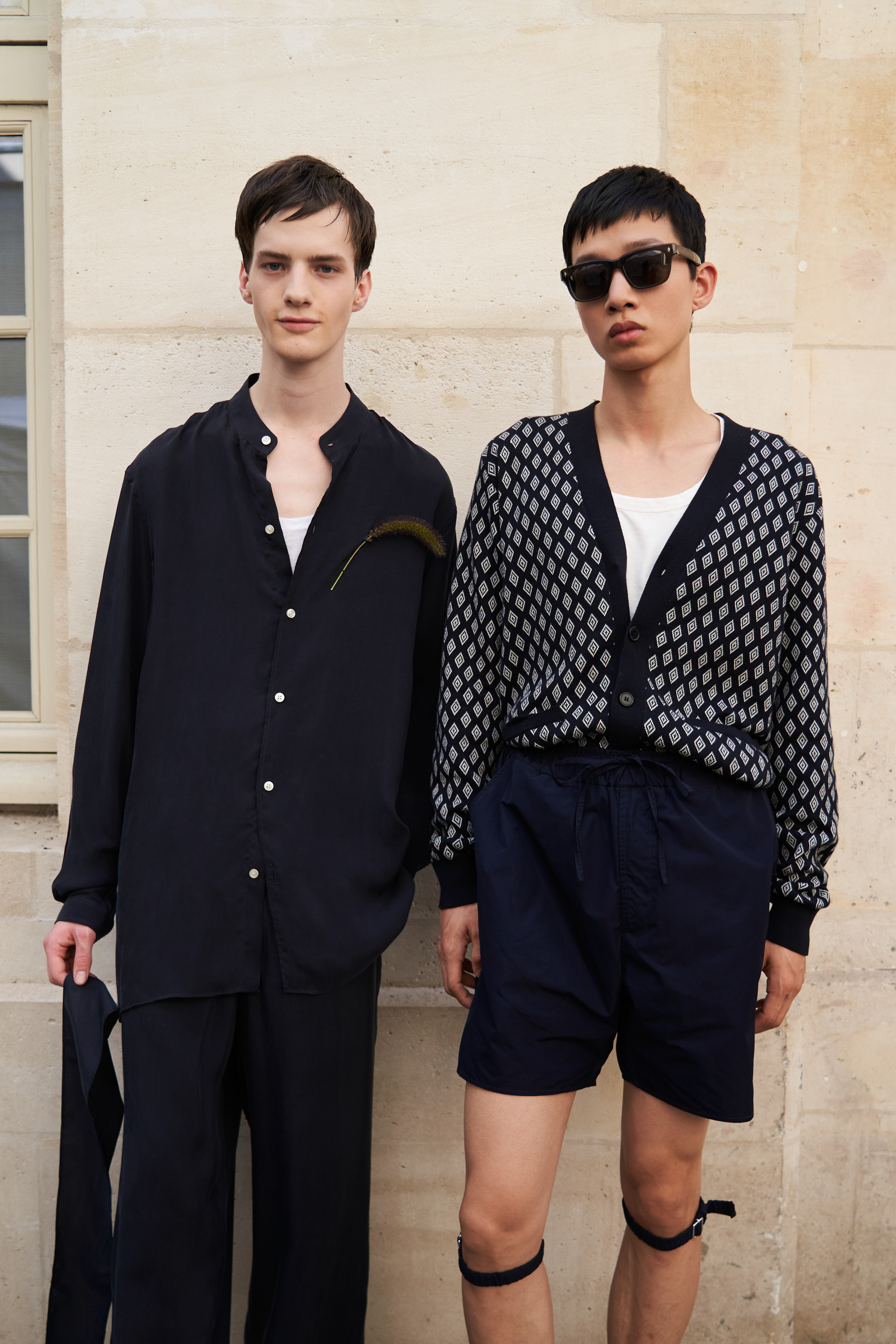 Officine Generale Spring 2024 Men’s Fashion Show Backstage