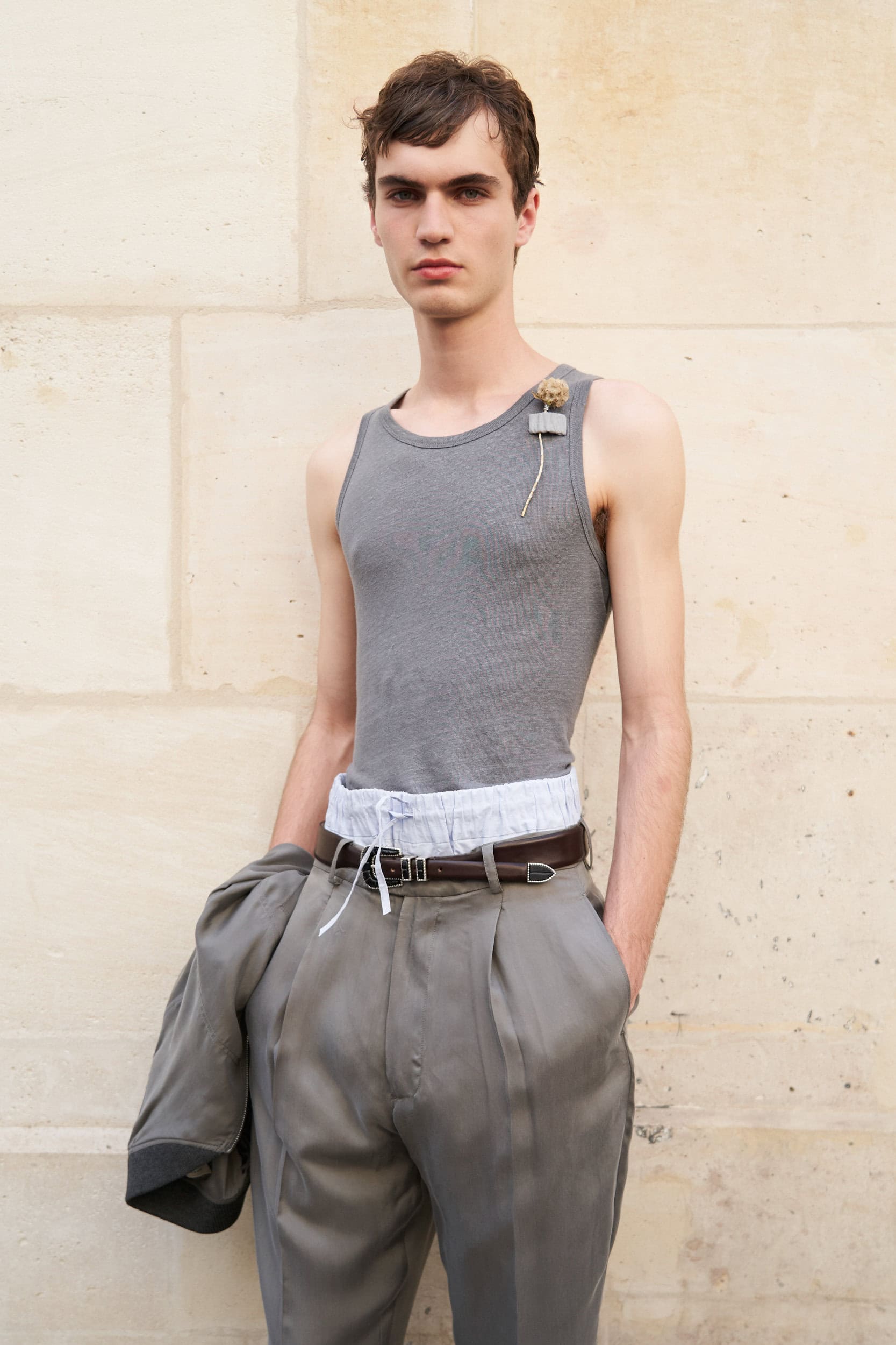 Officine Generale Spring 2024 Men’s Fashion Show Backstage