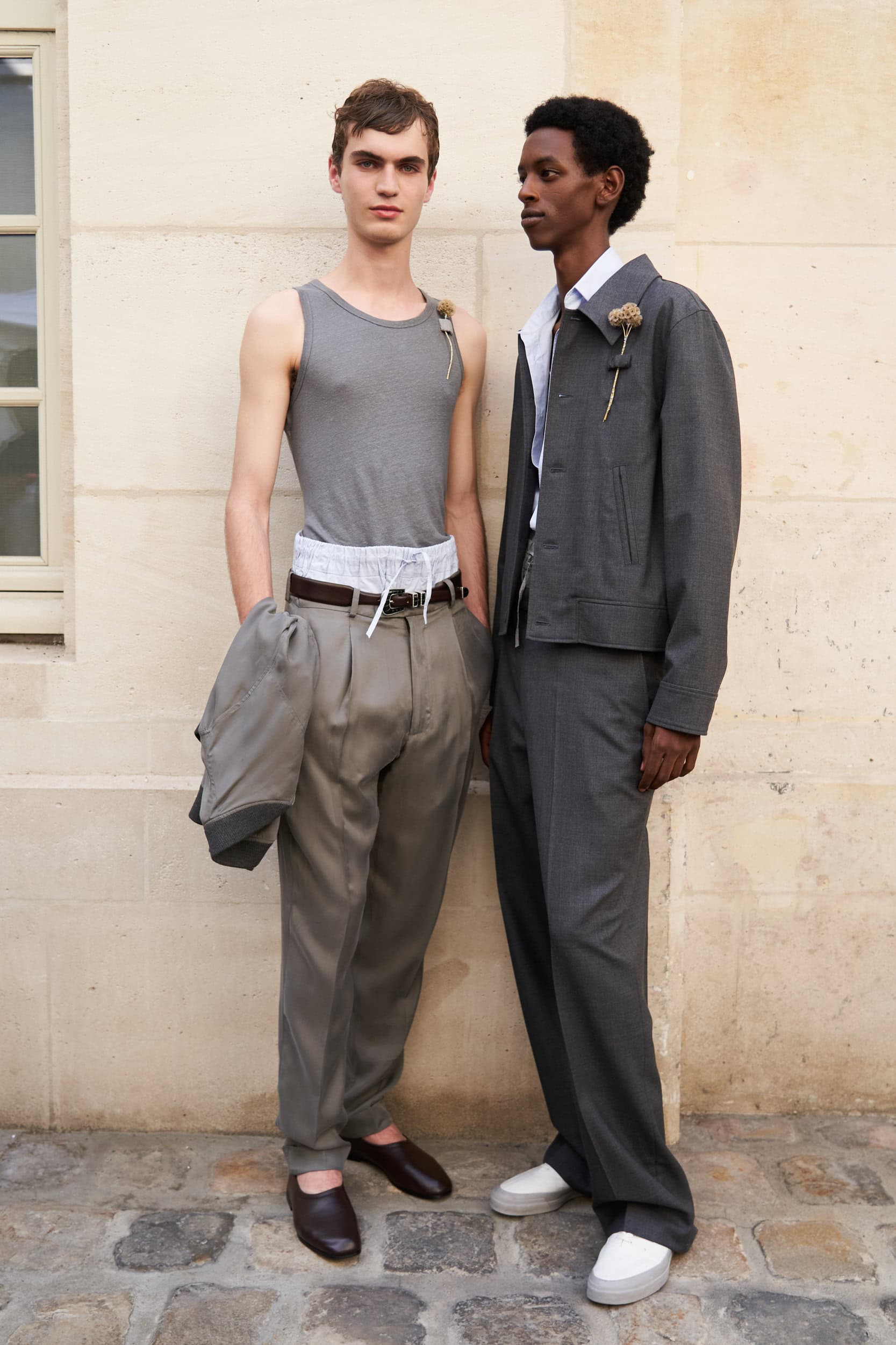 Officine Generale Spring 2024 Men’s Fashion Show Backstage