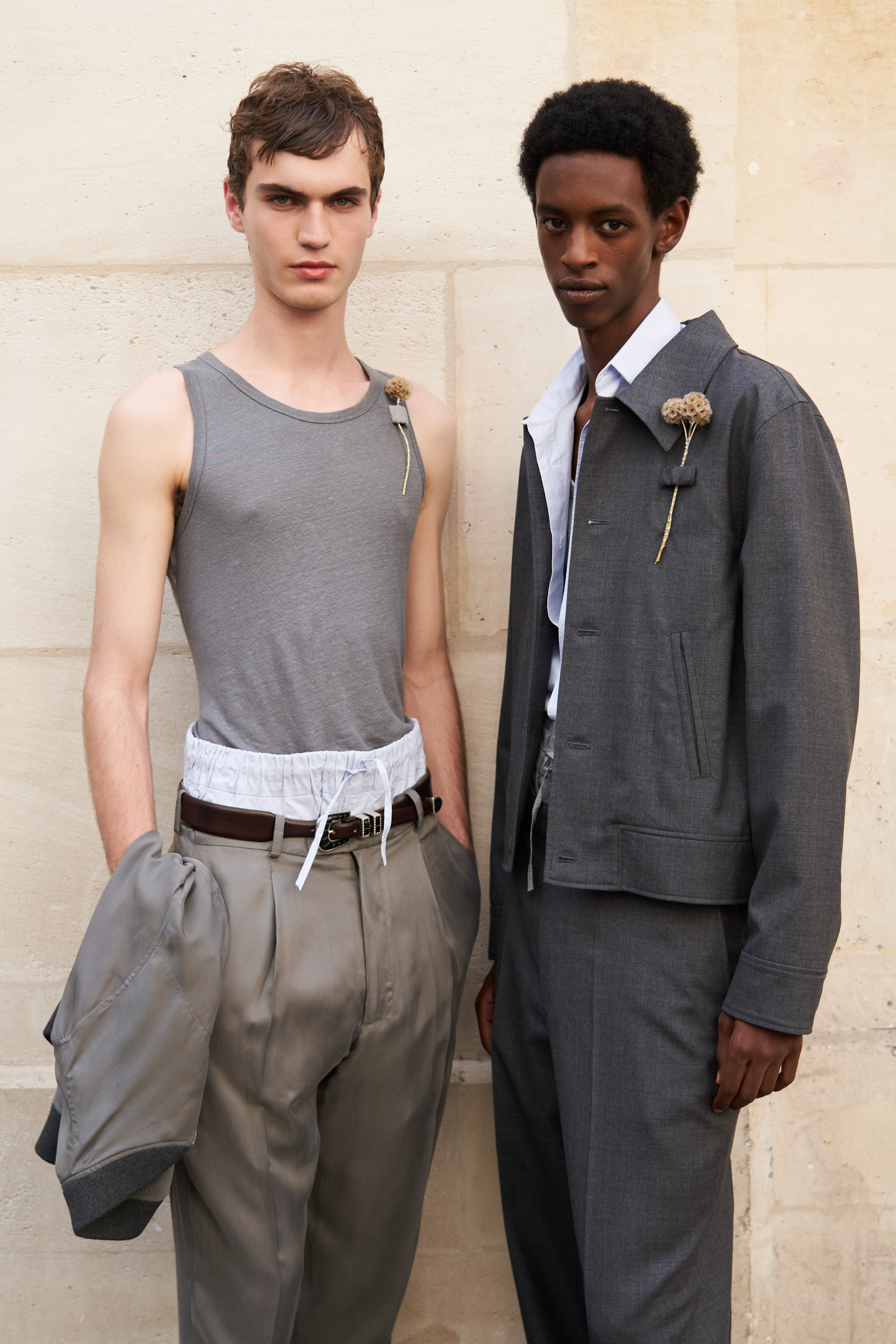 Officine Generale Spring 2024 Men’s Fashion Show Backstage